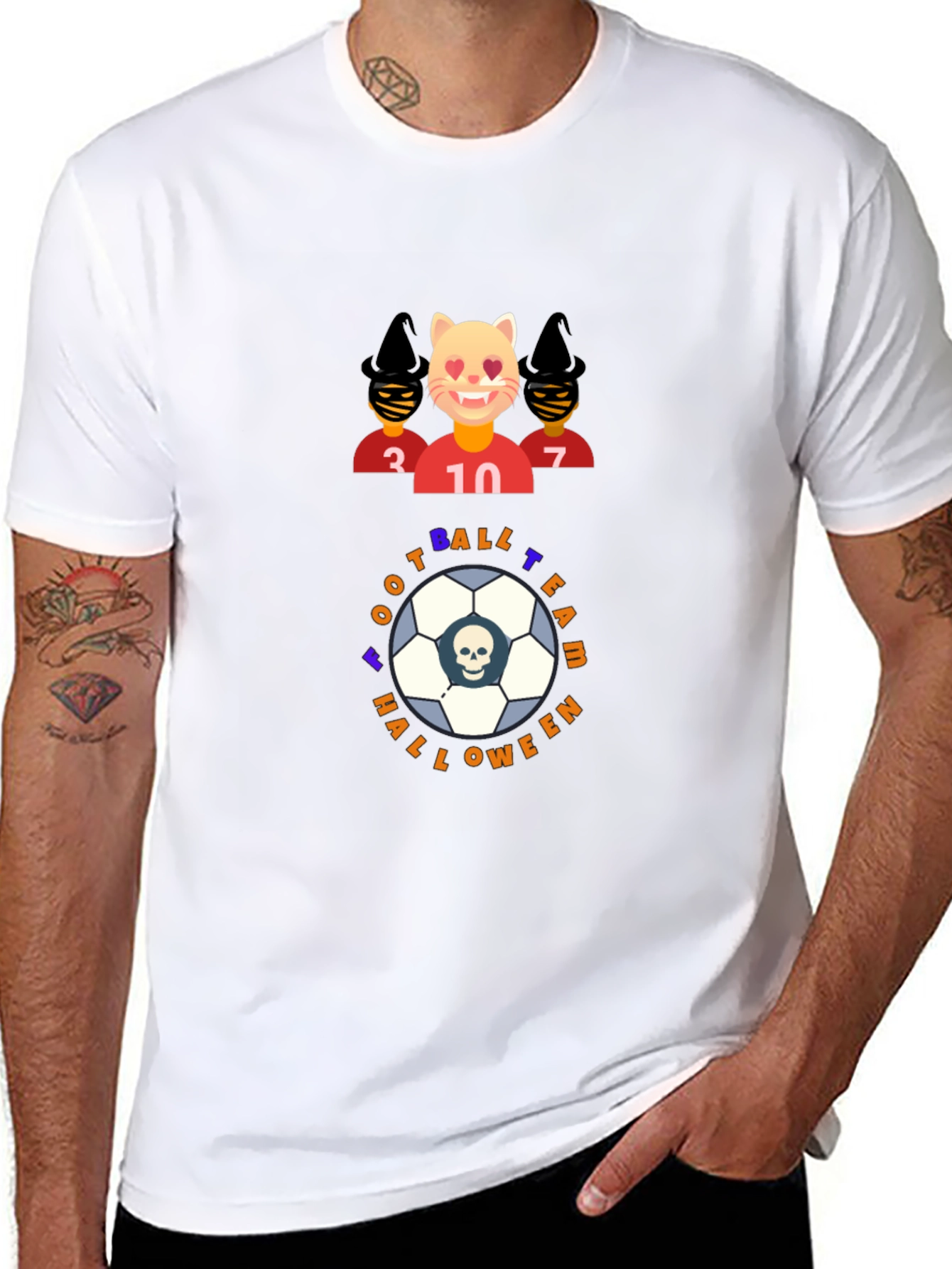 Football Team Halloween Graphic T-Shirt