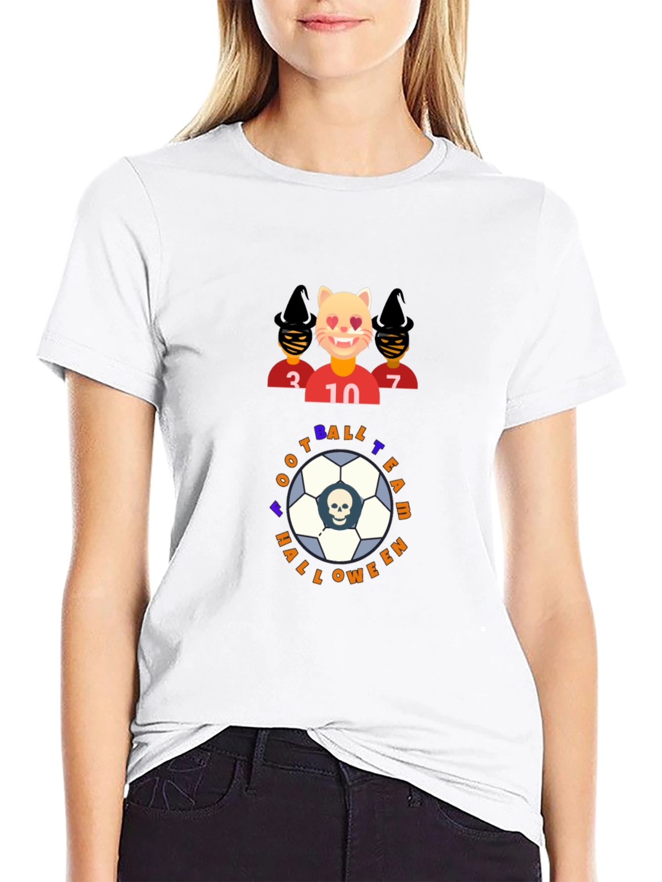 Football Team Halloween Graphic T-Shirt