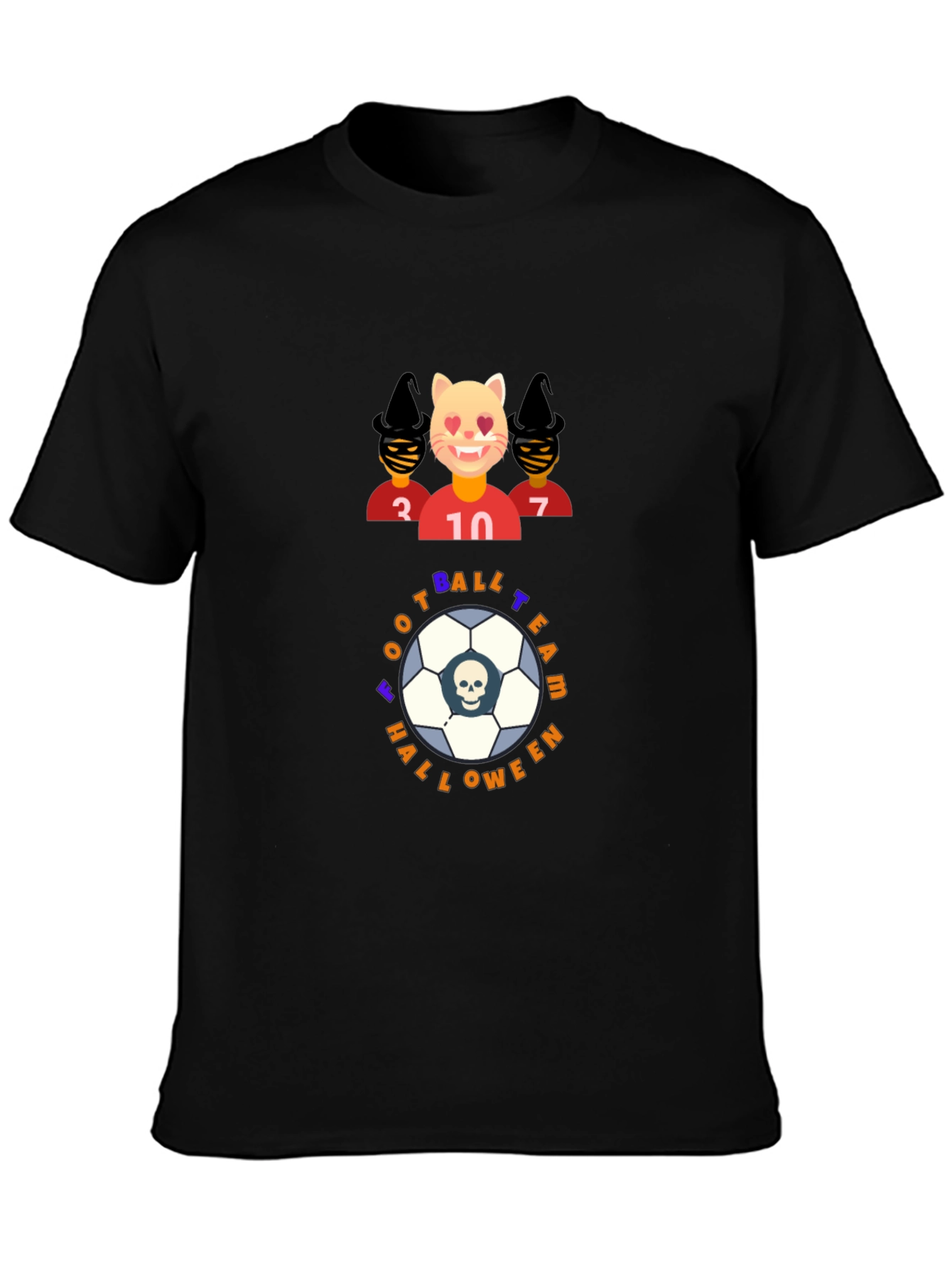 Football Team Halloween Graphic T-Shirt