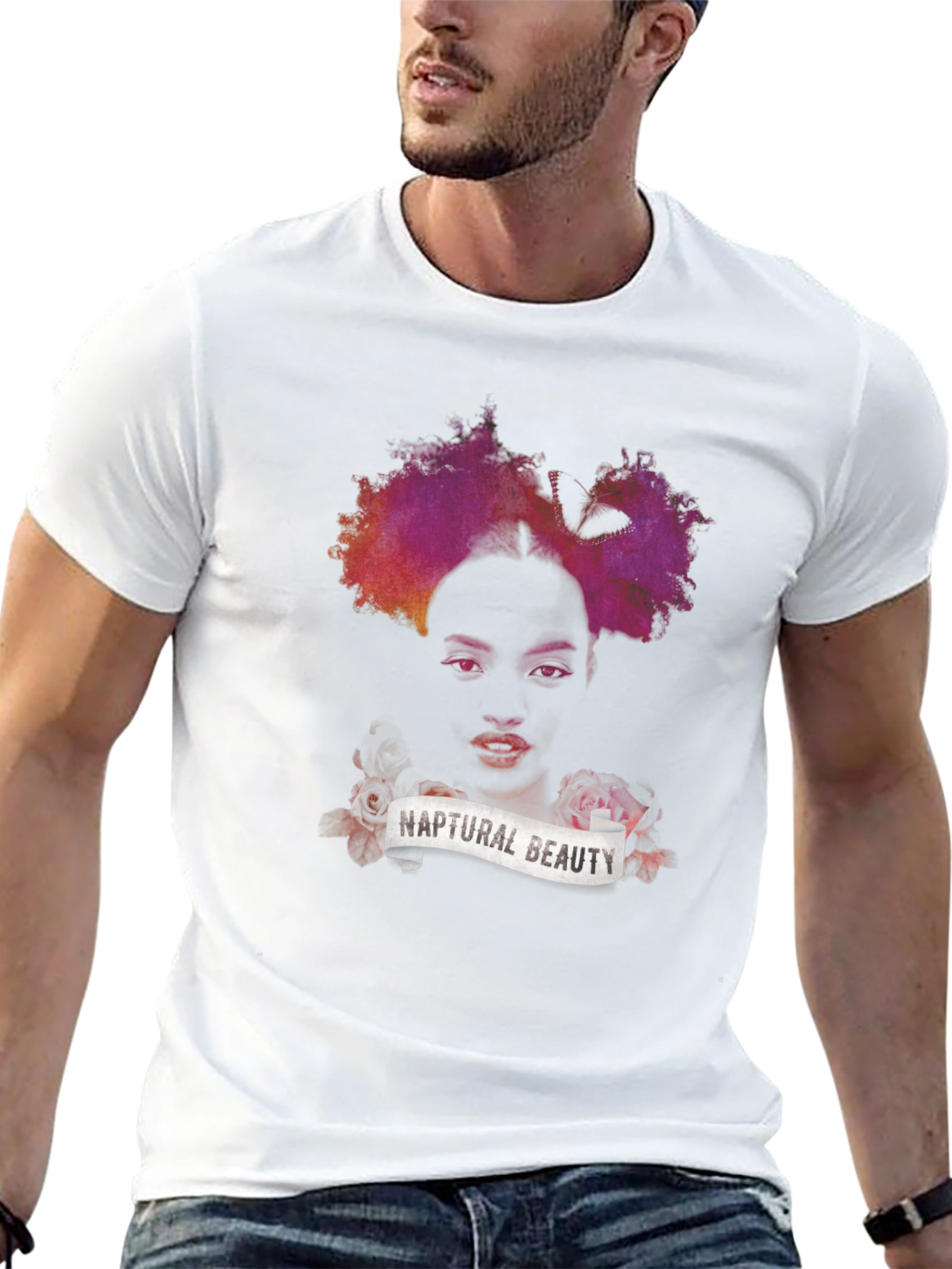 Naptural Beauty Graphic Tee - Black Unisex T-Shirt