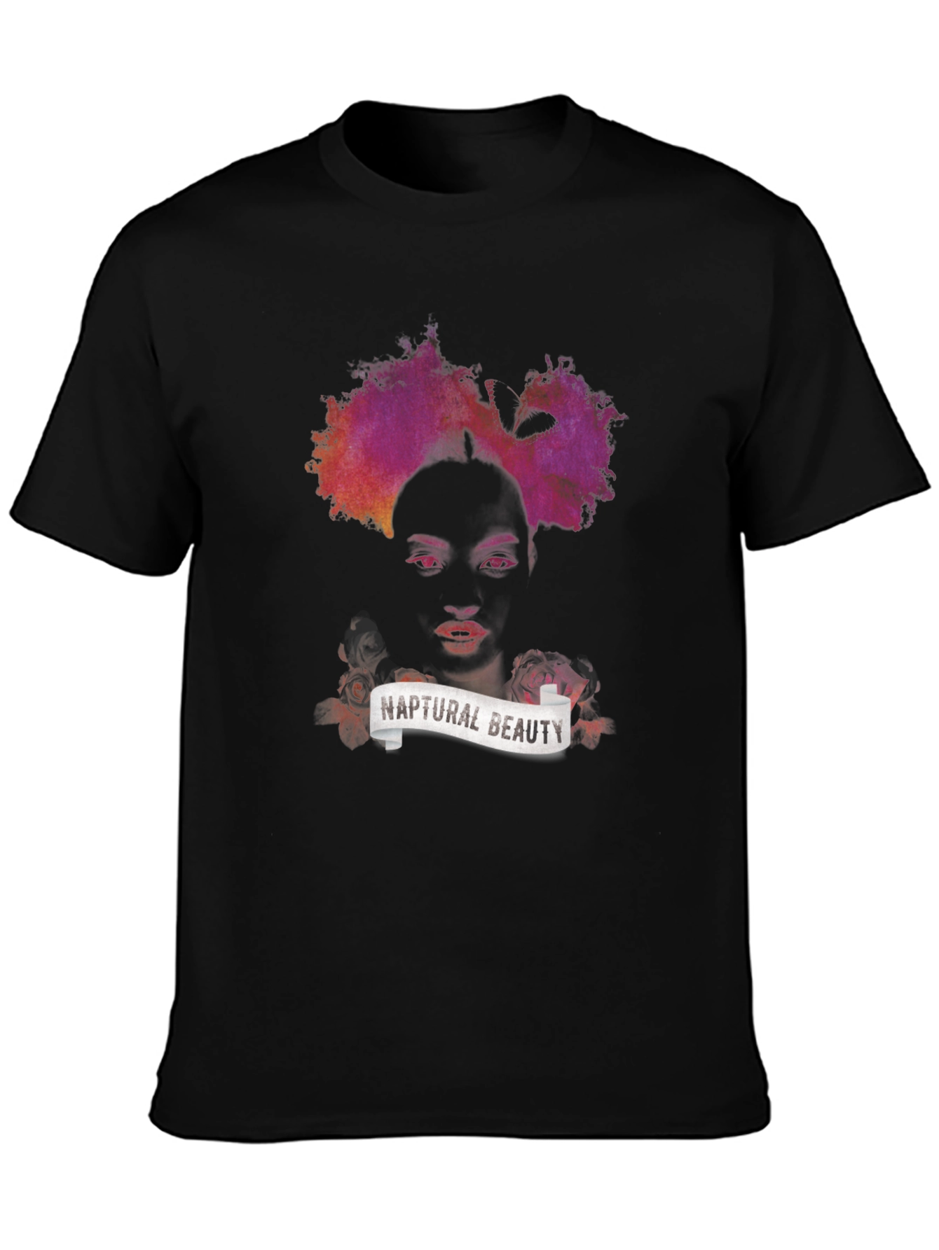 Naptural Beauty Graphic Tee - Black Unisex T-Shirt
