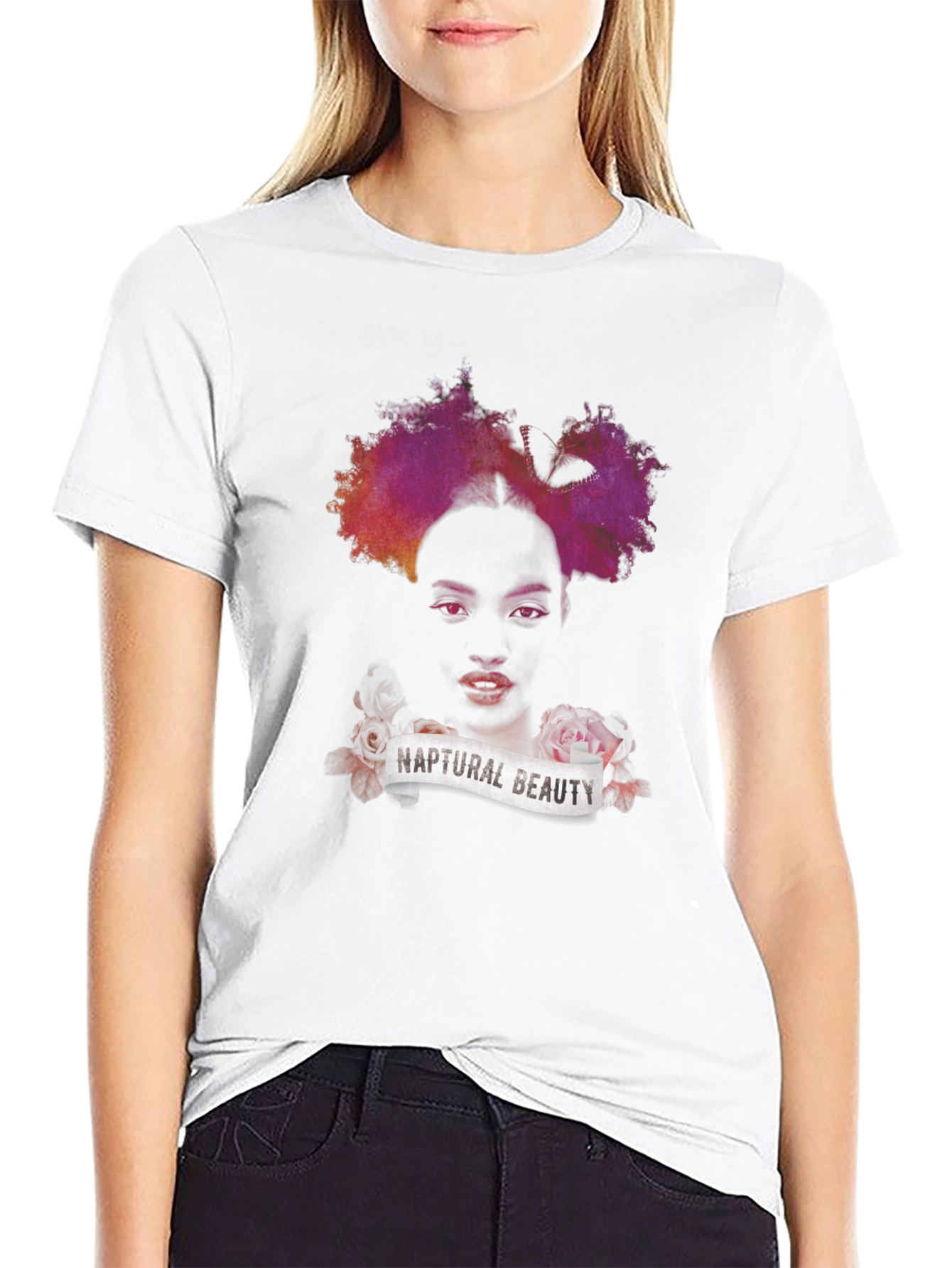 Naptural Beauty Graphic Tee - Black Unisex T-Shirt