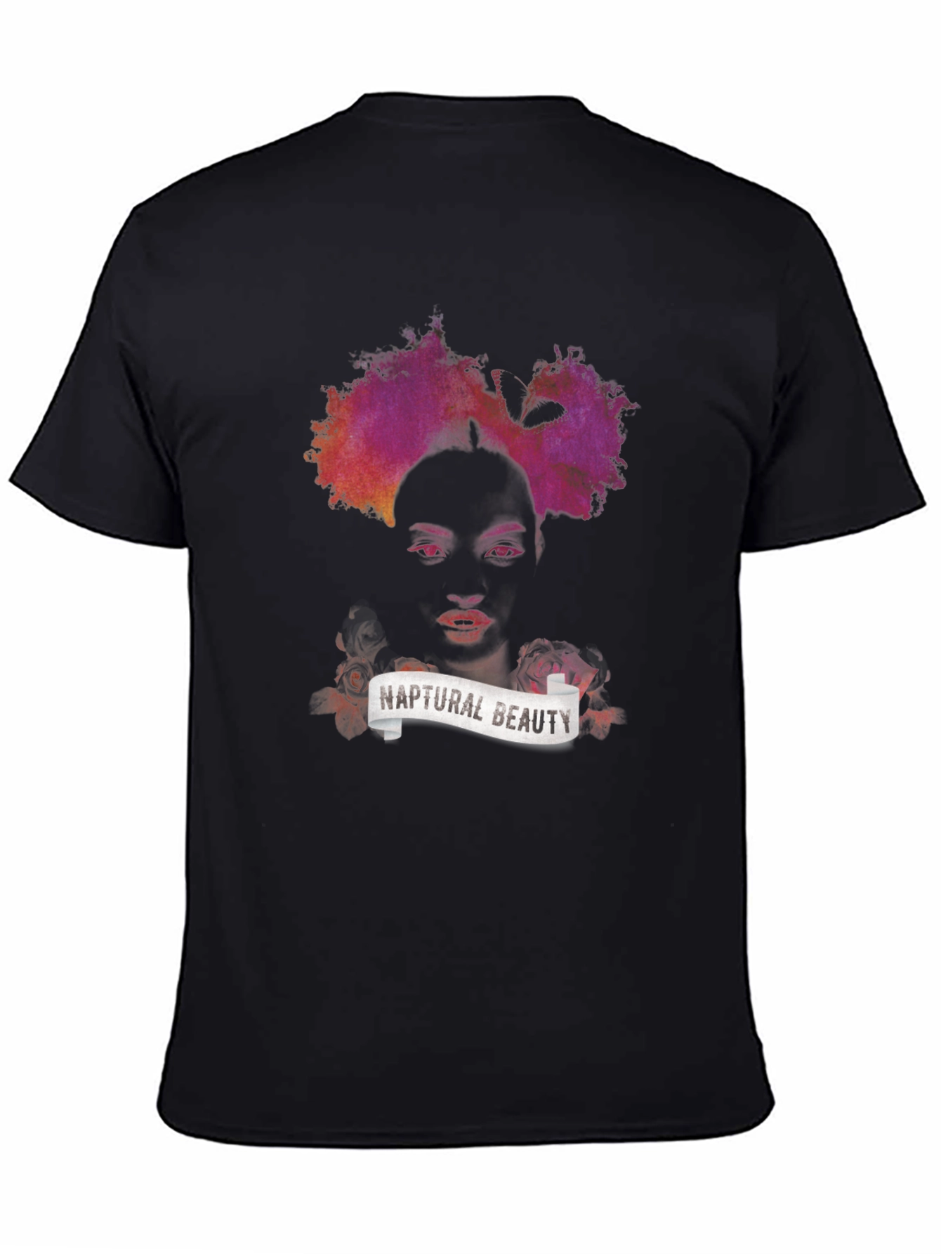 Naptural Beauty Graphic Tee - Black Unisex T-Shirt