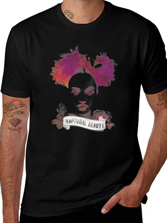 Naptural Beauty Graphic Tee - Black Unisex T-Shirt