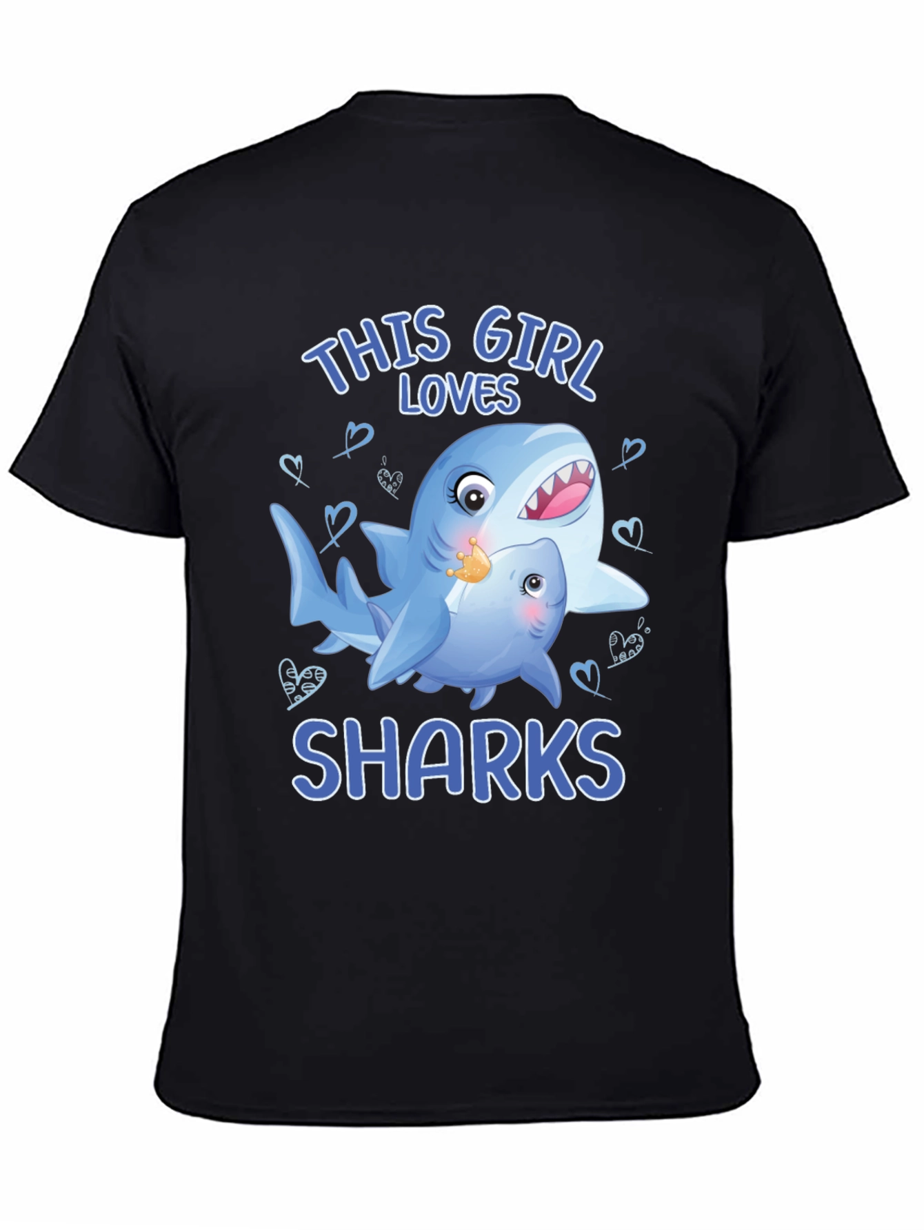 This Girl Loves Sharks Graphic T-Shirt
