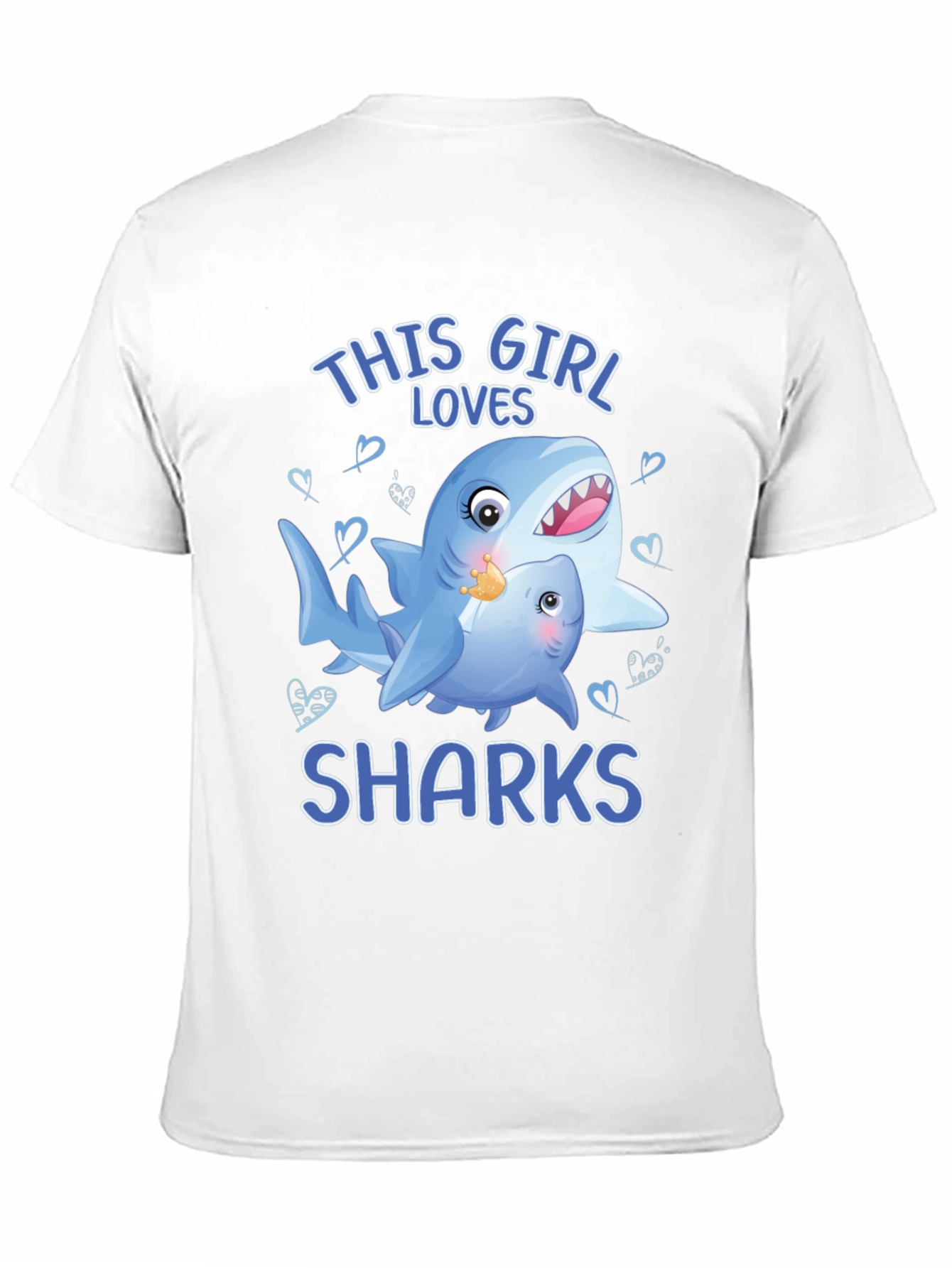 This Girl Loves Sharks Graphic T-Shirt
