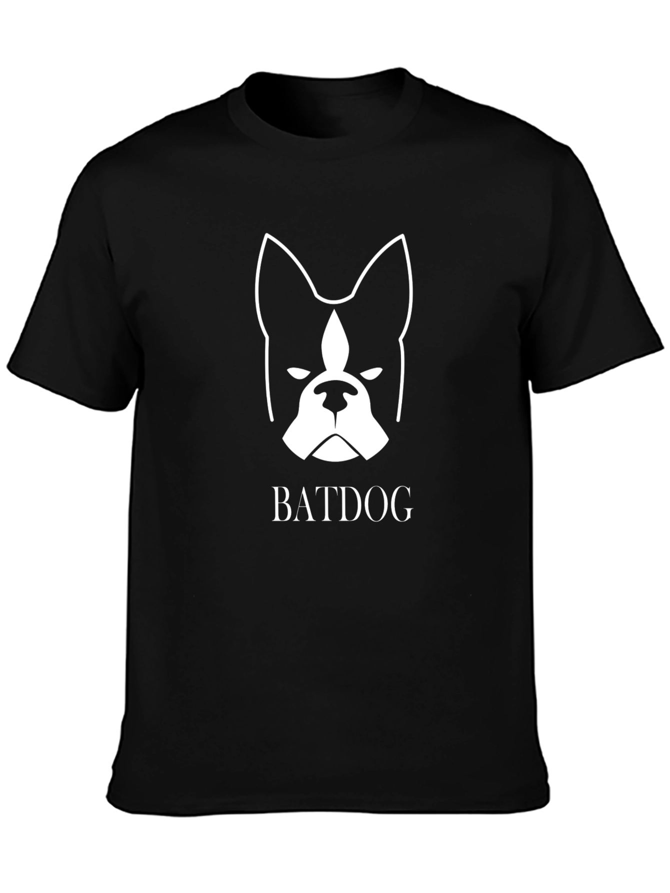 Batdog Graphic Tee - Black Cotton Blend