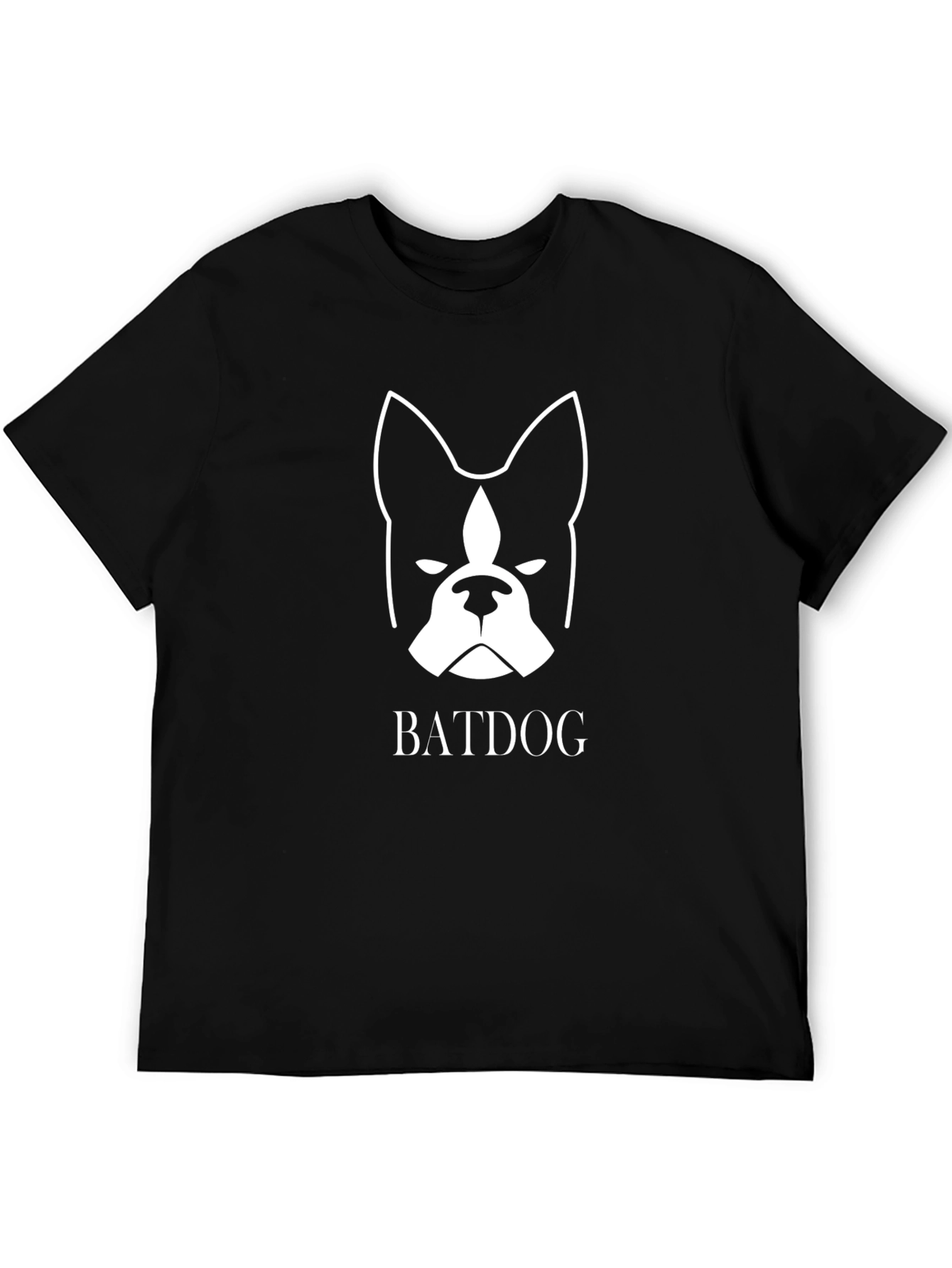 Batdog Graphic Tee - Black Cotton Blend