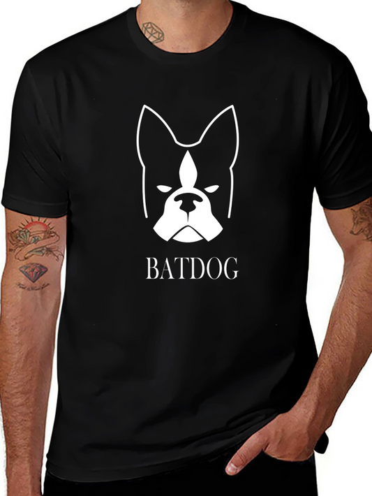 Batdog Graphic Tee - Black Cotton Blend