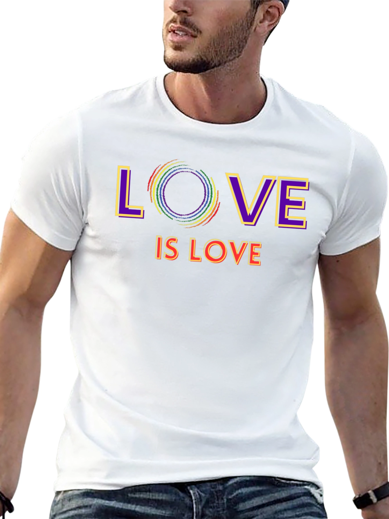 Love is Love LGBTQ+ Pride Graphic T-Shirt