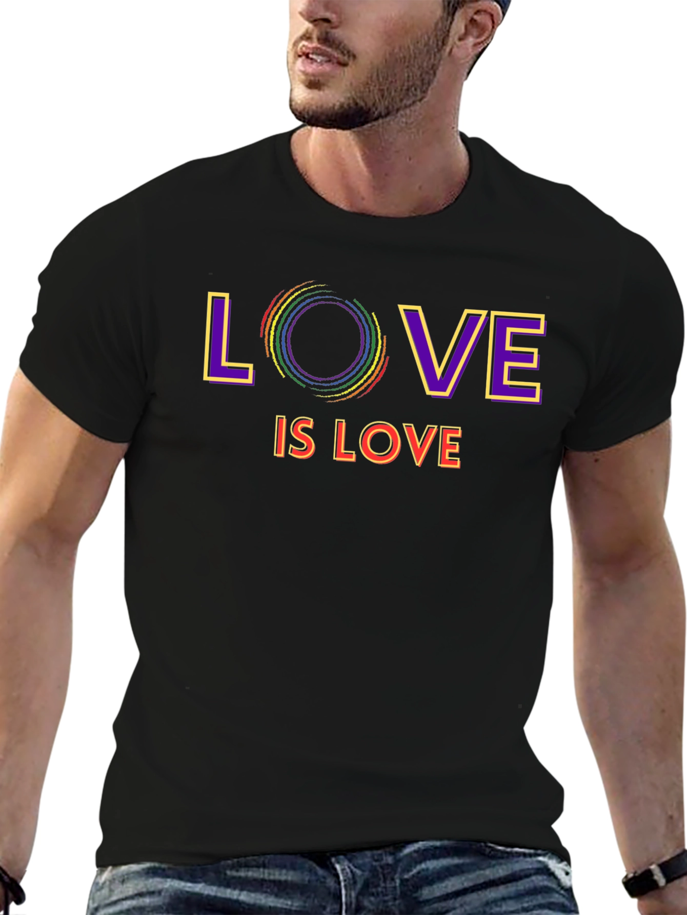 Love is Love LGBTQ+ Pride Graphic T-Shirt
