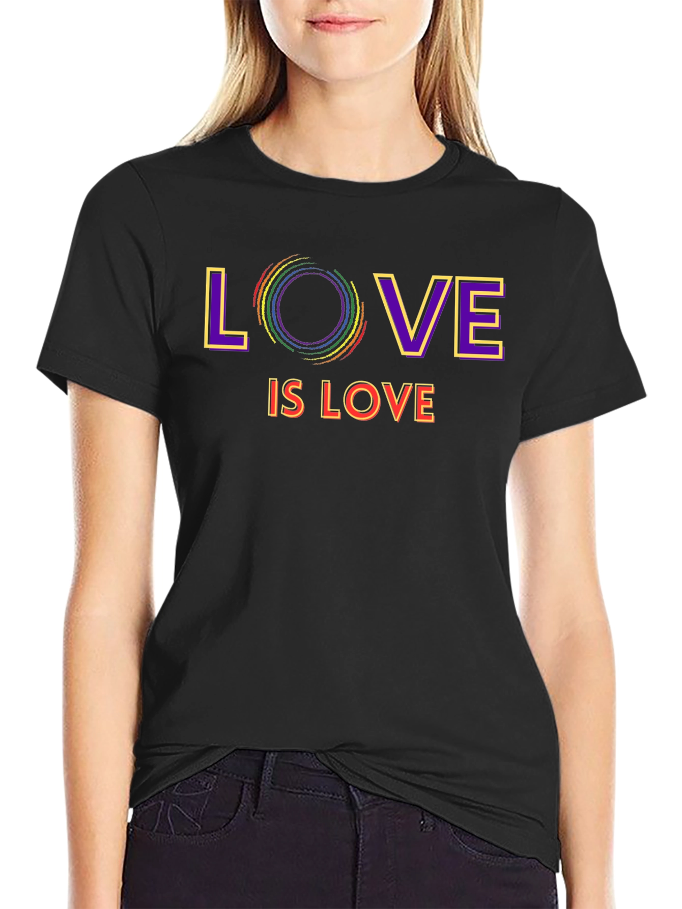 Love is Love LGBTQ+ Pride Graphic T-Shirt