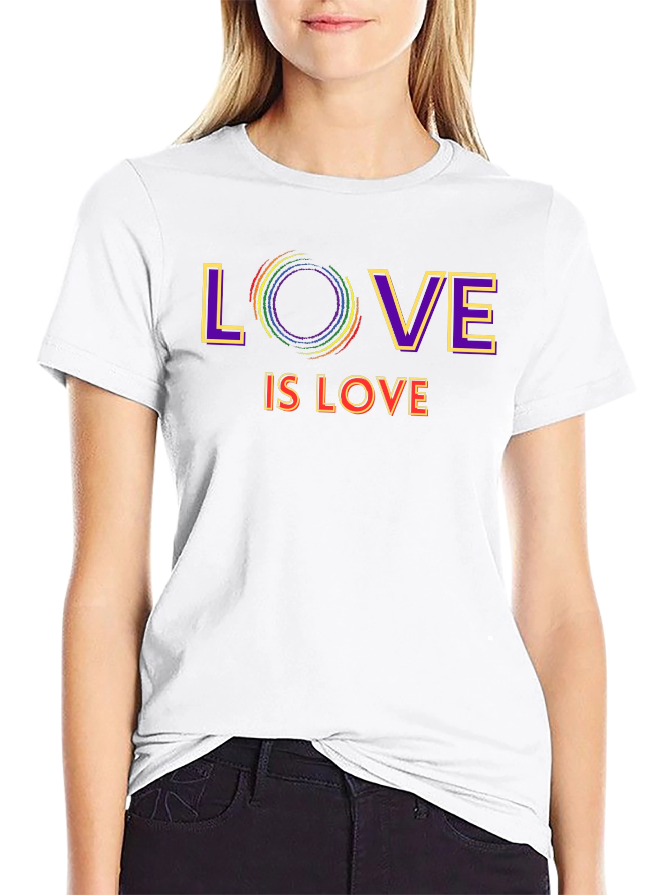 Love is Love LGBTQ+ Pride Graphic T-Shirt