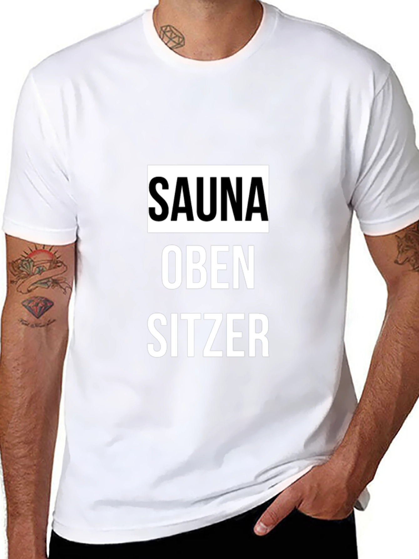 Sauna Oben Sitzer Graphic Tee