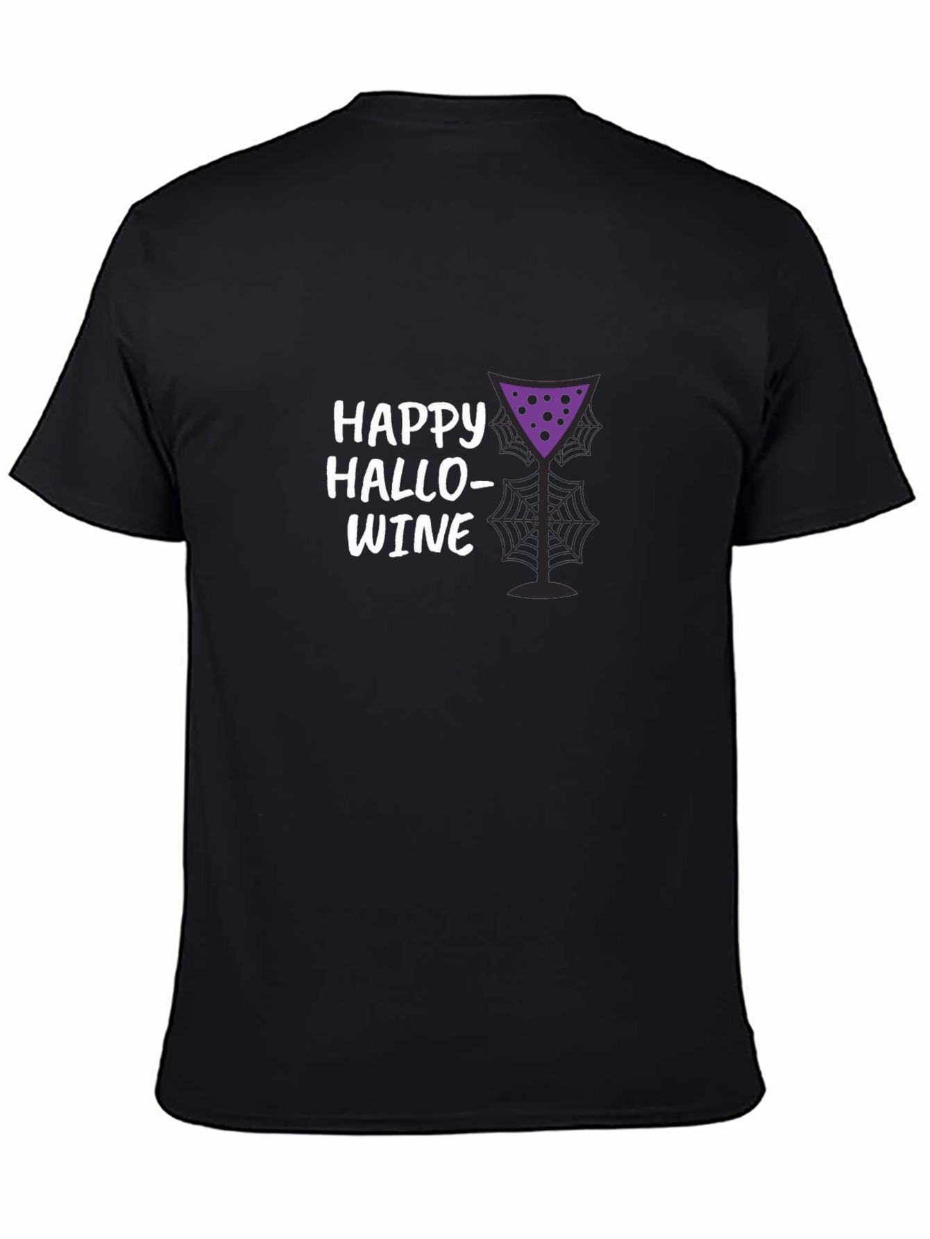 Happy Hallowine T-Shirt - Halloween Wine Lover Tee