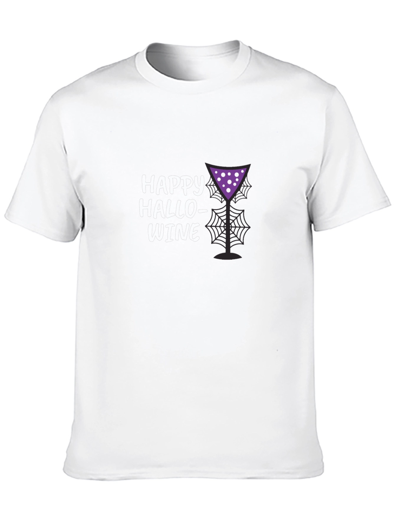 Happy Hallowine T-Shirt - Halloween Wine Lover Tee
