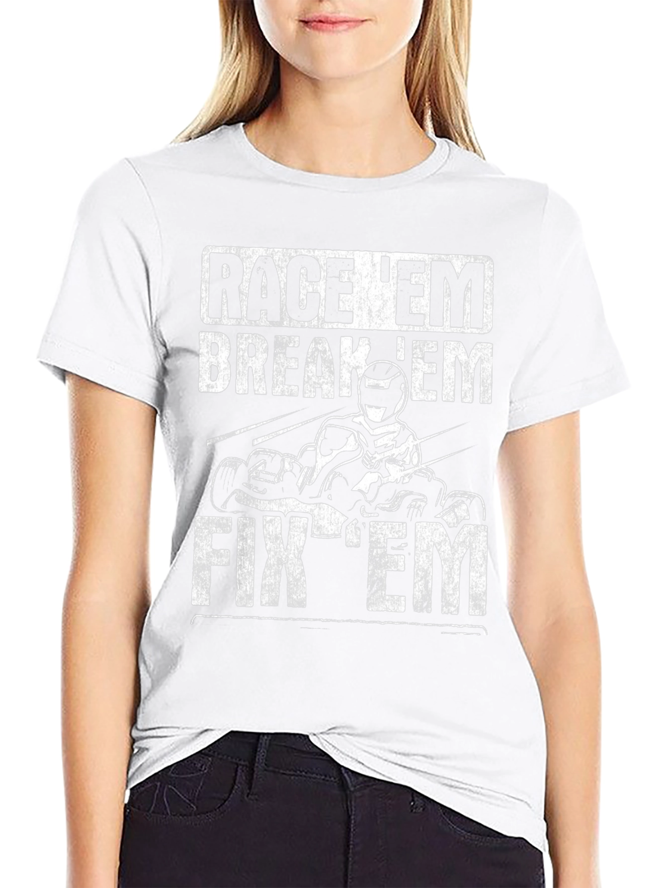Race Em Break Em Fix Em Go Kart T-Shirt