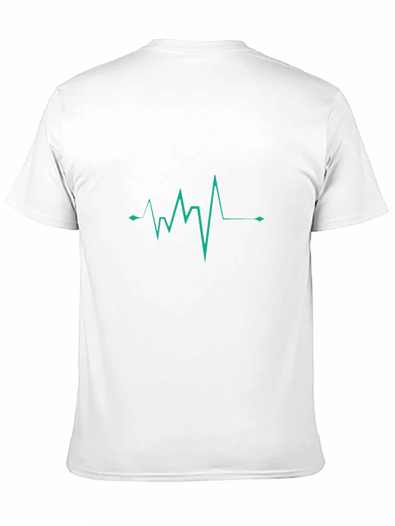 Heartbeat Graphic Tee - Stylish Mens Black T-Shirt