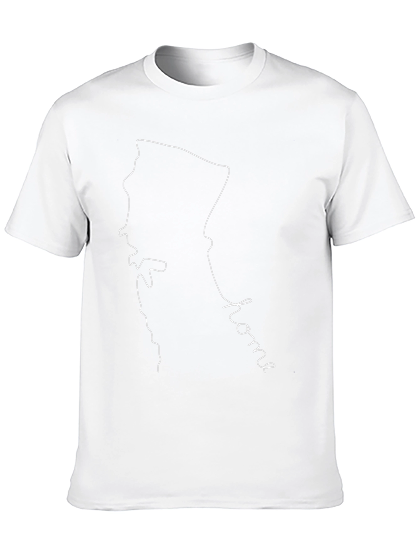 Home State Outline Black T-Shirt