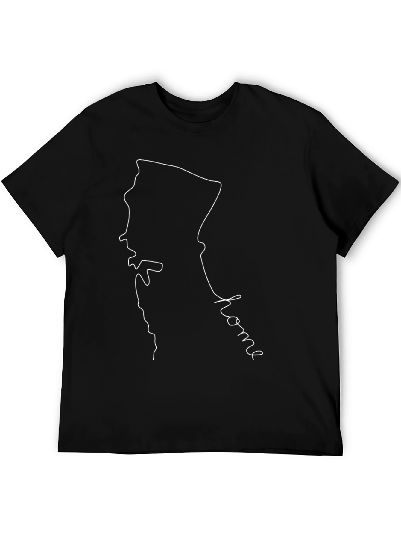 Home State Outline Black T-Shirt