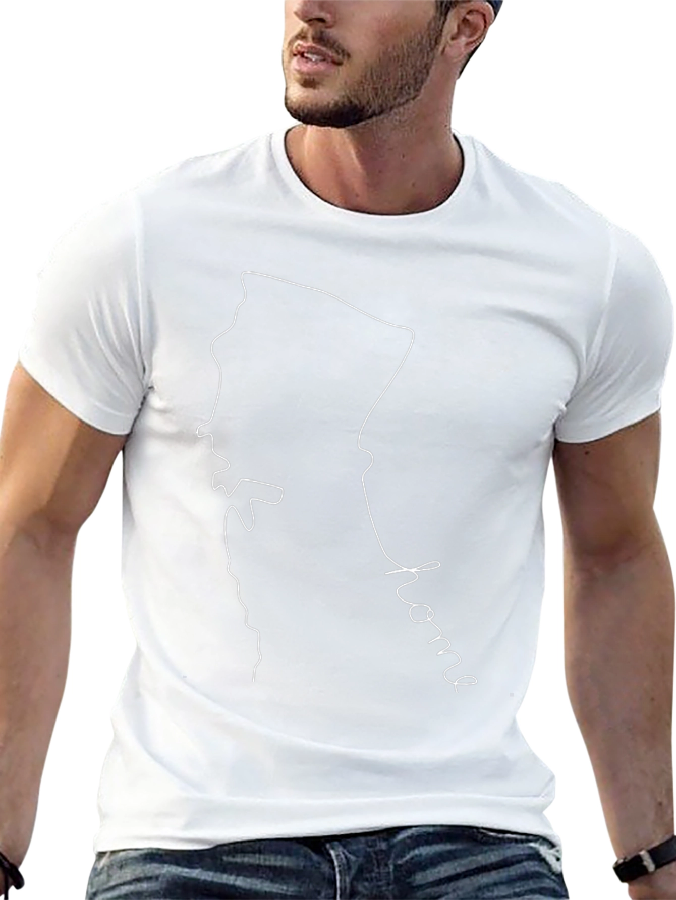 Home State Outline Black T-Shirt
