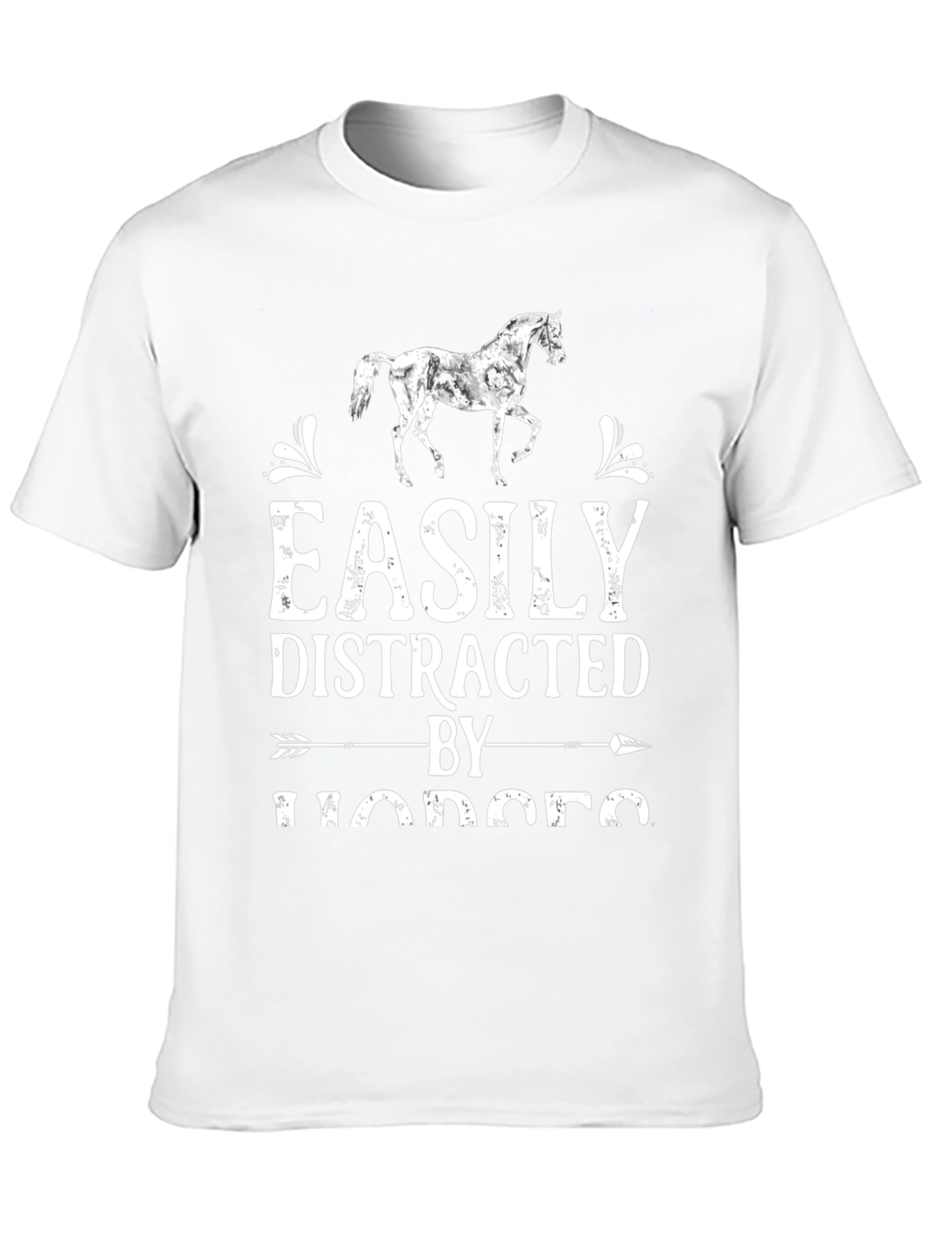 Easily Distracted by Horses Graphic T-Shirt