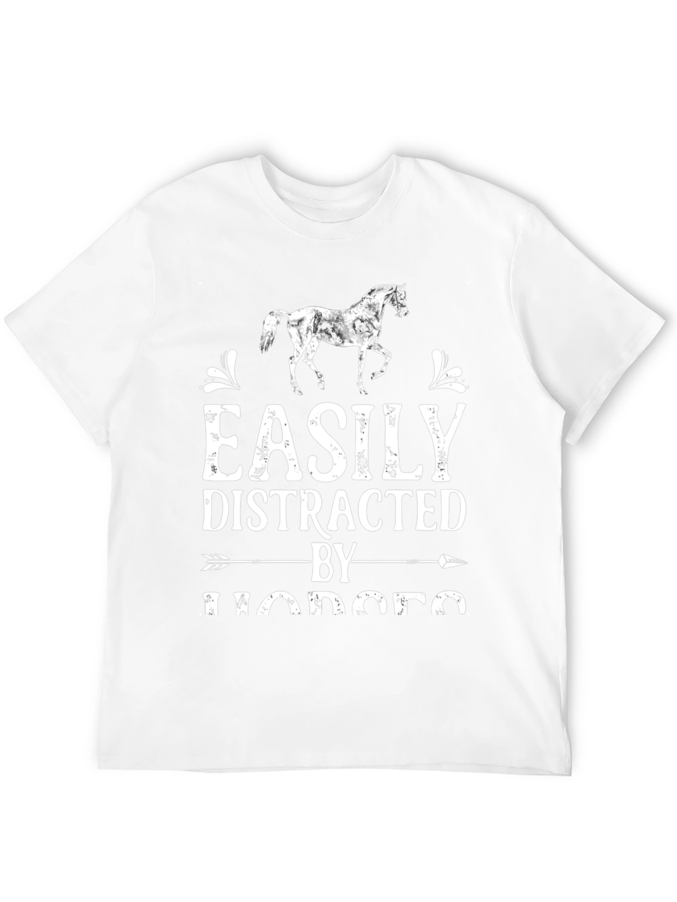 Easily Distracted by Horses Graphic T-Shirt