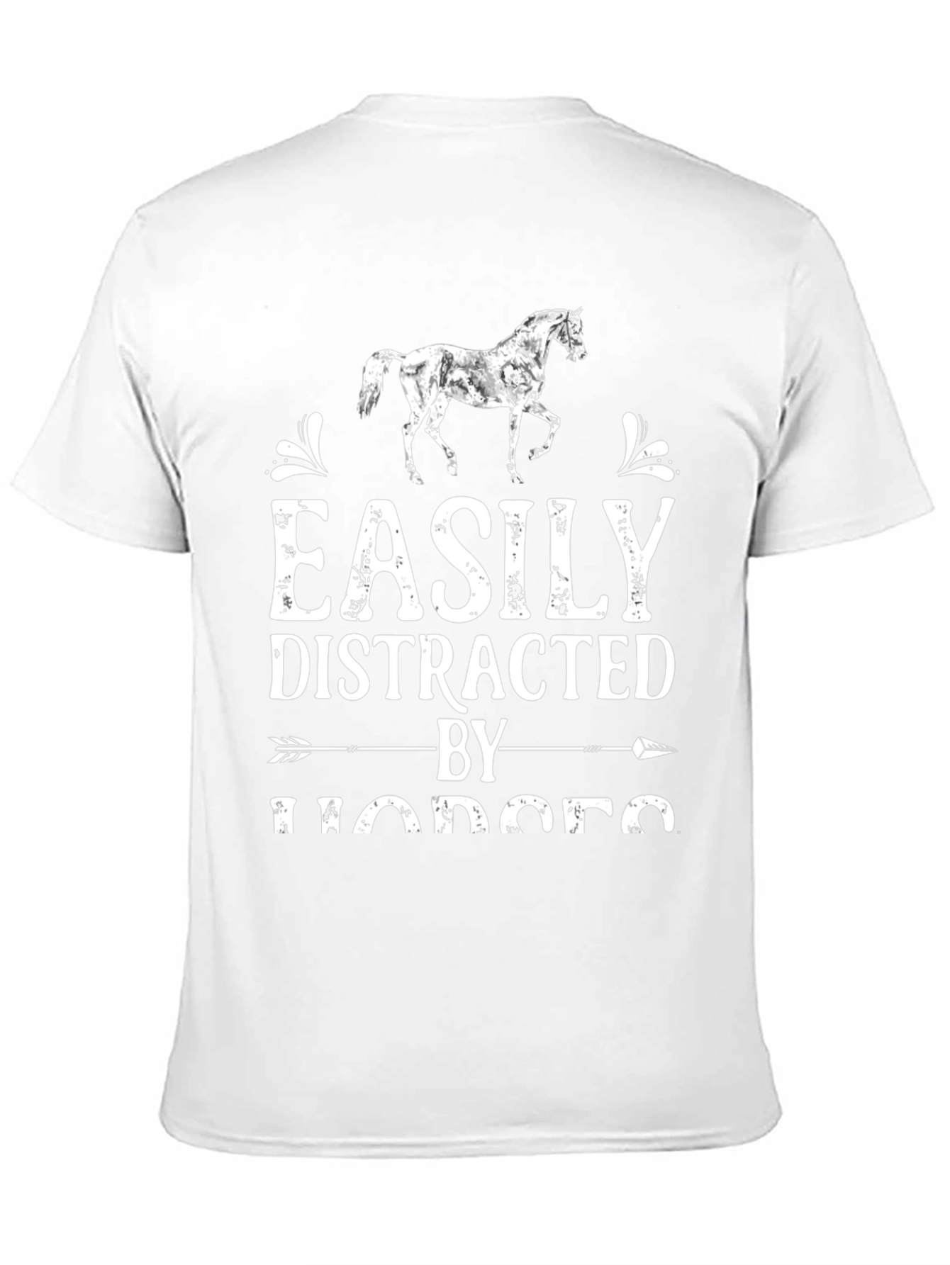 Easily Distracted by Horses Graphic T-Shirt