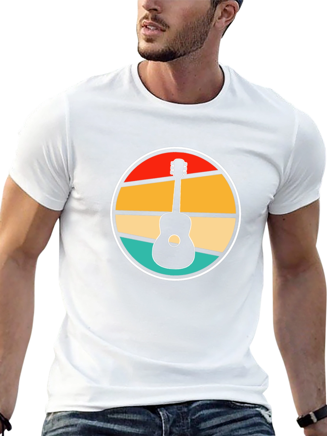 Retro Guitar Graphic Tee