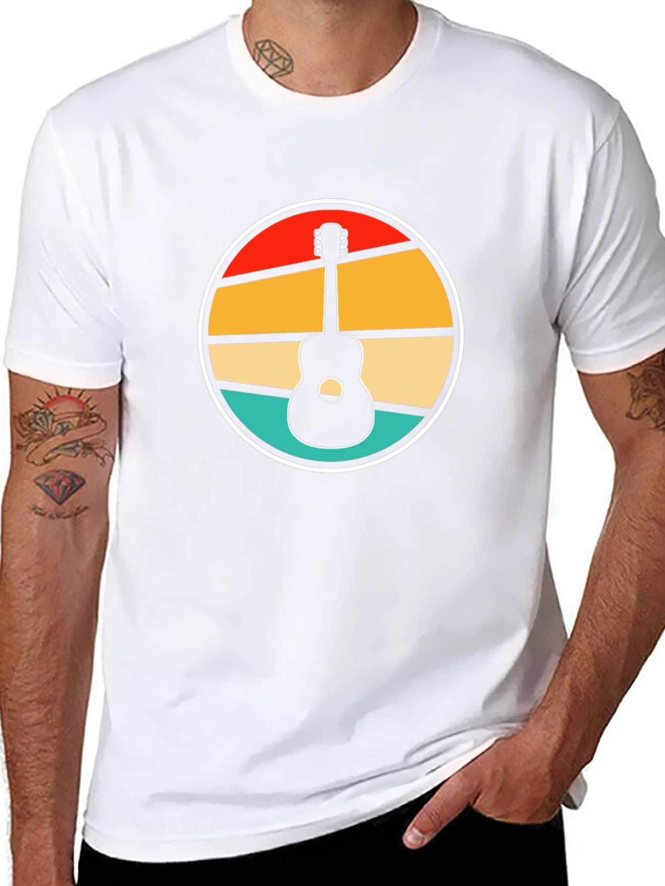 Retro Guitar Graphic Tee
