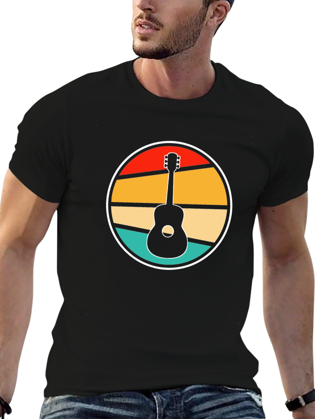 Retro Guitar Graphic Tee