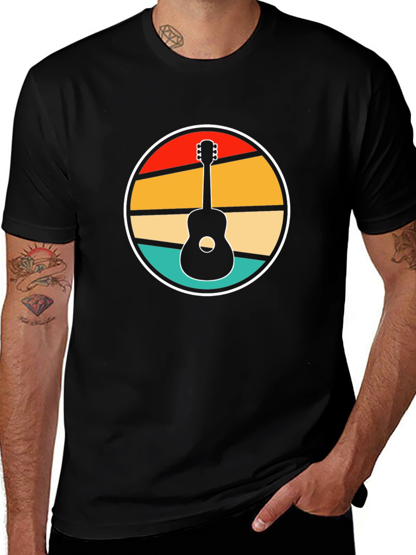 Retro Guitar Graphic Tee