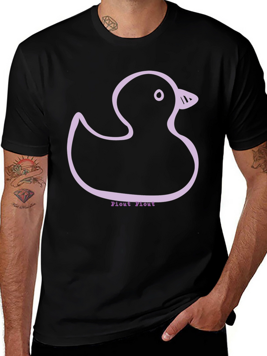 Duck T-Shirt - Casual Black Tee with Duck Design