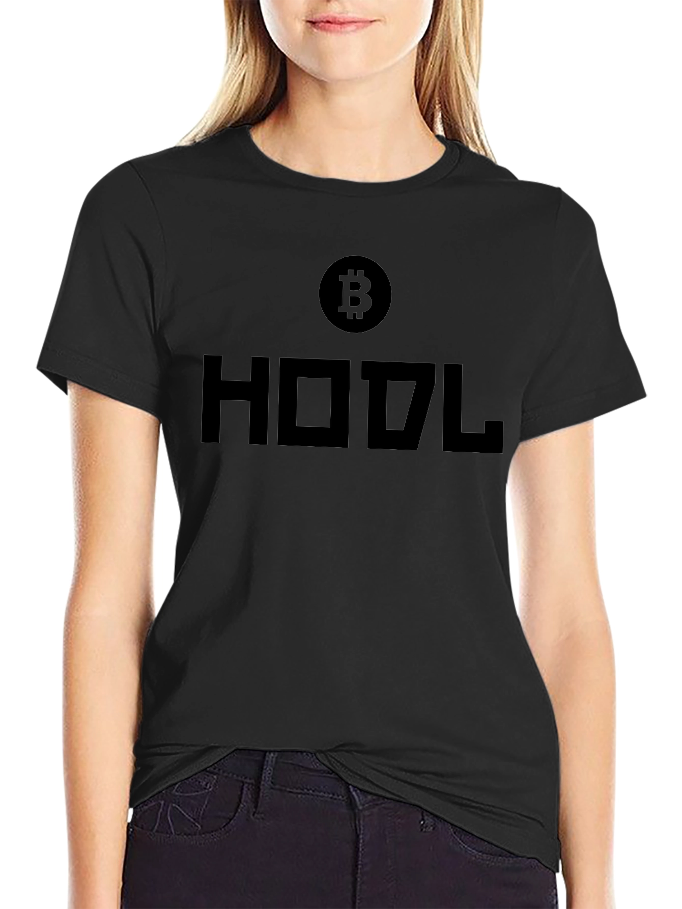 Bitcoin HODL Black T-Shirt Crypto