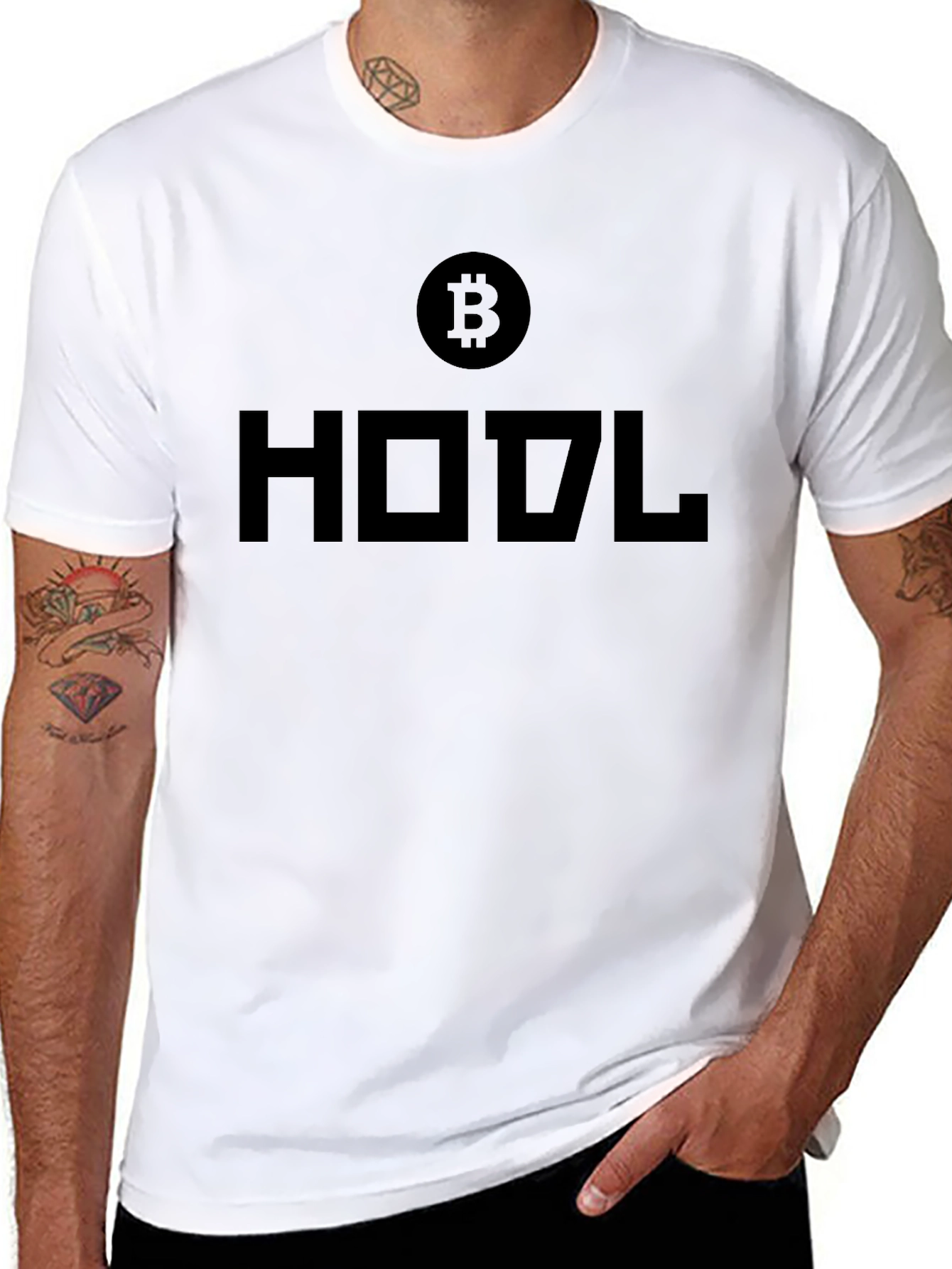 Bitcoin HODL Black T-Shirt Crypto