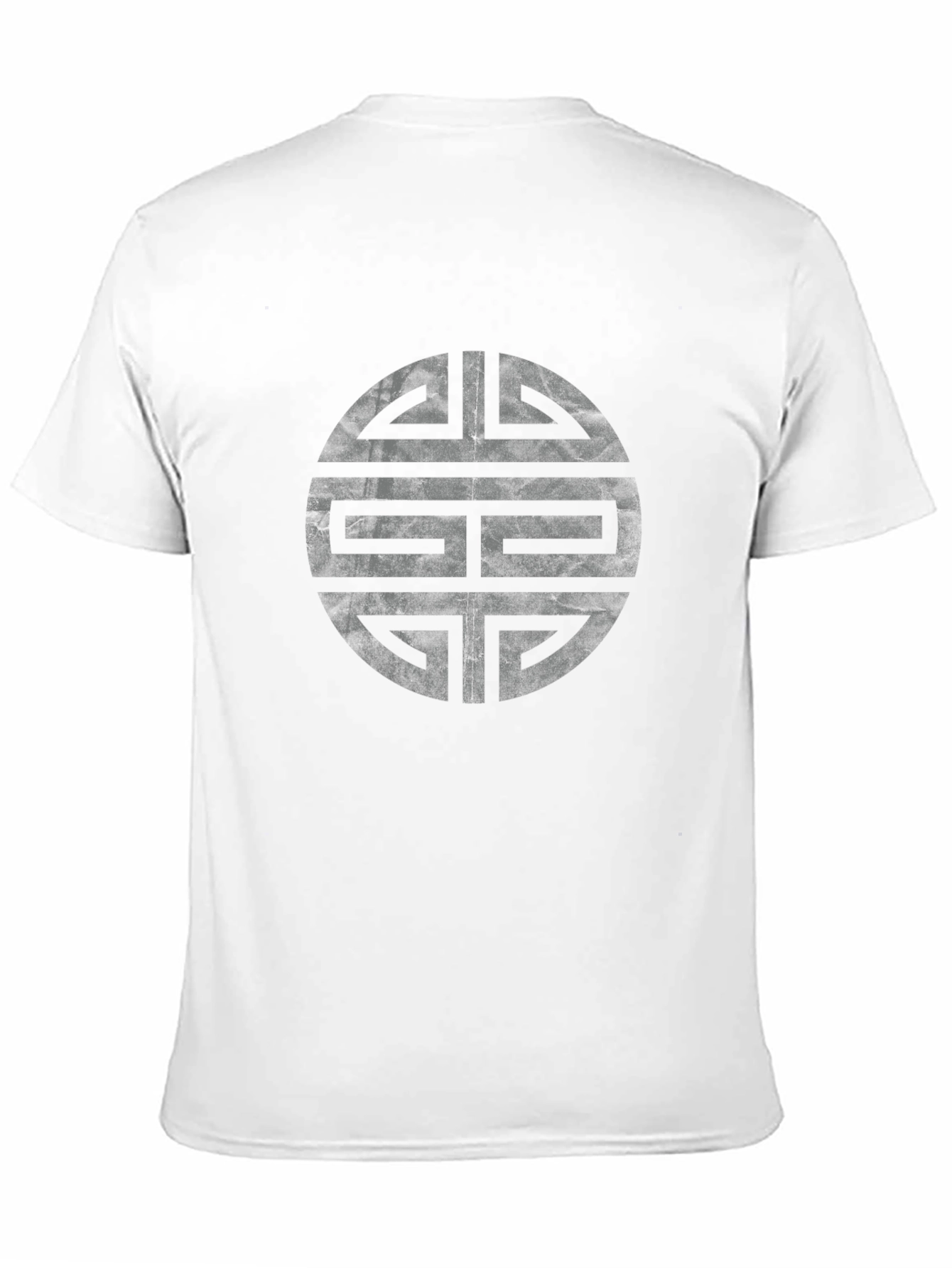 Stylish Black T-Shirt with Geometric Circle Design