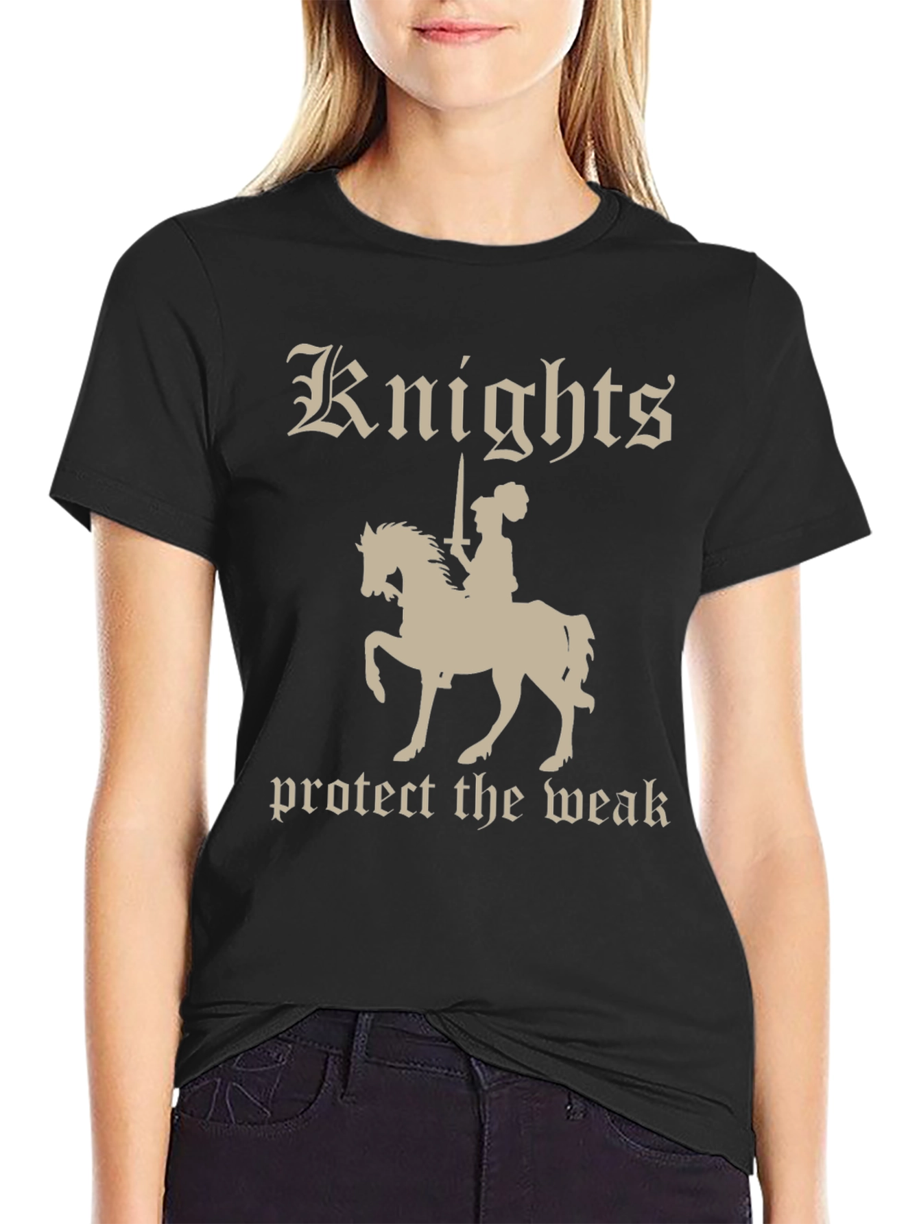 Knights Protect the Weak Graphic T-Shirt