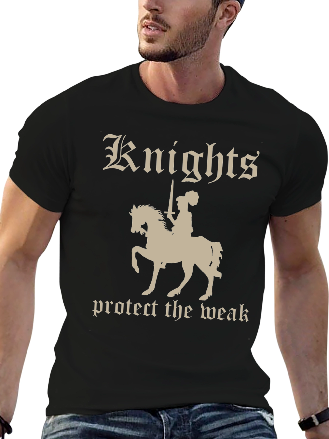 Knights Protect the Weak Graphic T-Shirt