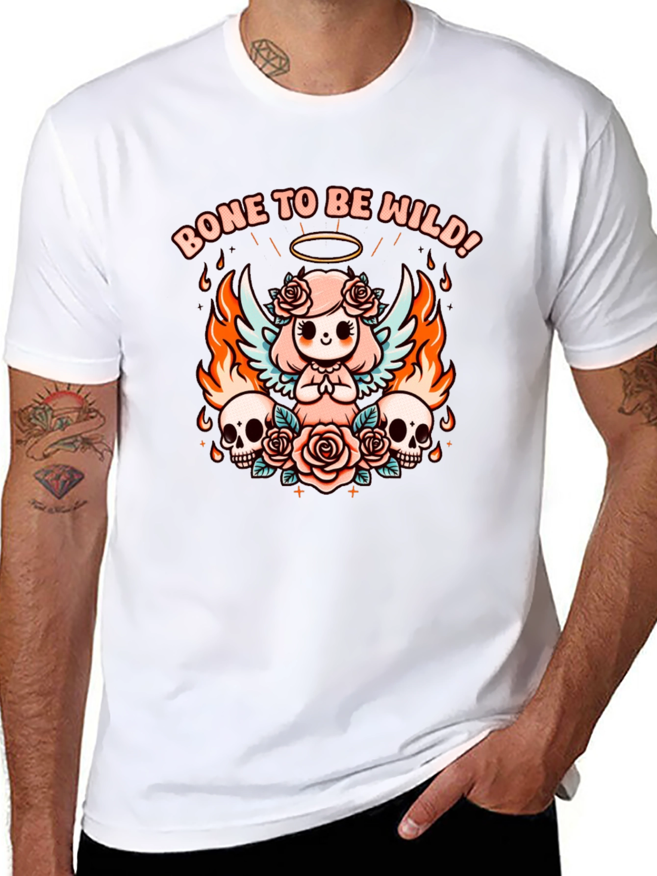 Bone To Be Wild Graphic T-Shirt