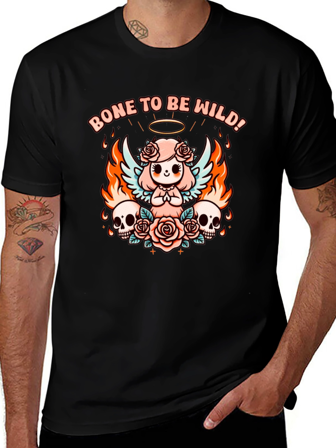 Bone To Be Wild Graphic T-Shirt