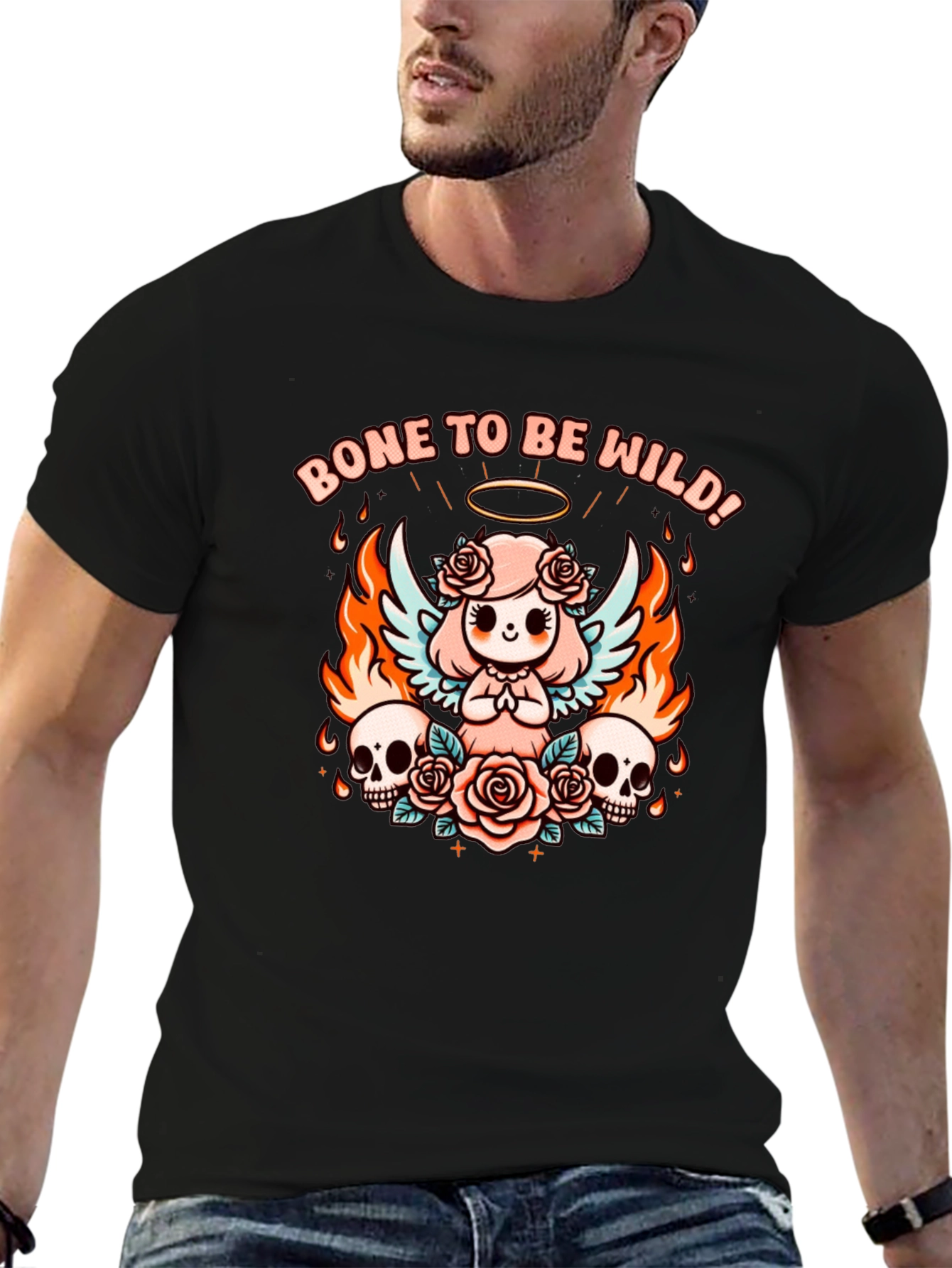 Bone To Be Wild Graphic T-Shirt