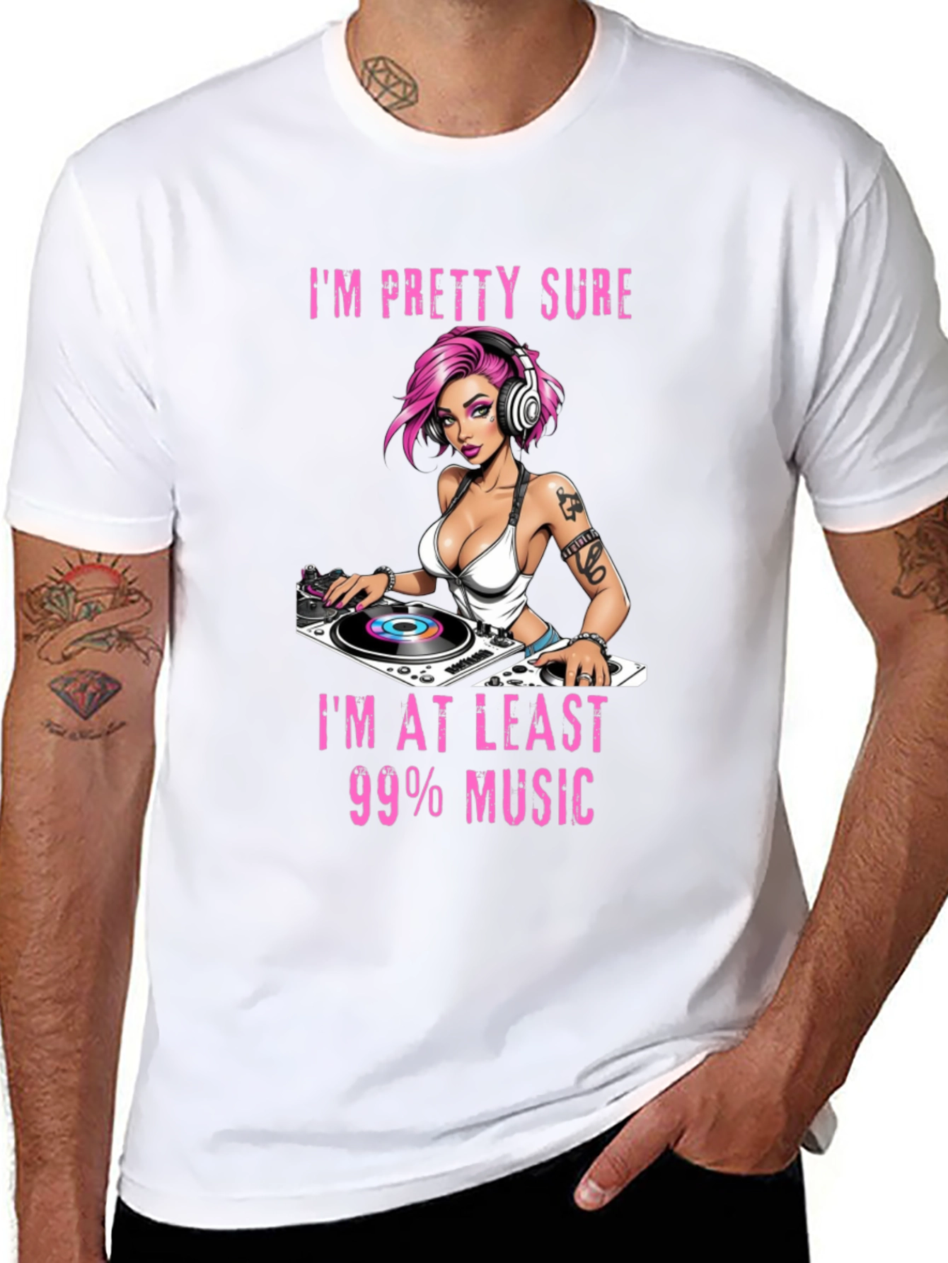 Im 99% Music Graphic Tee