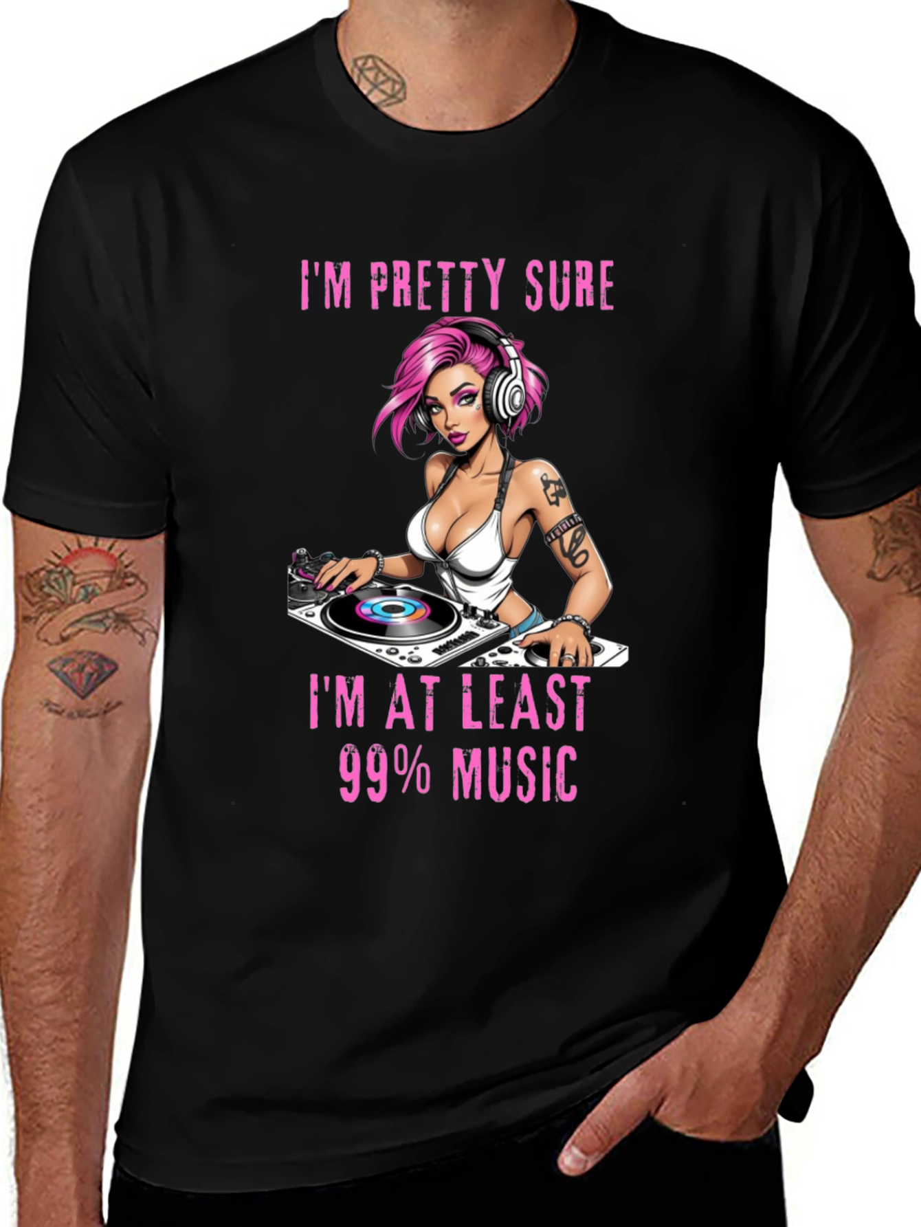 Im 99% Music Graphic Tee