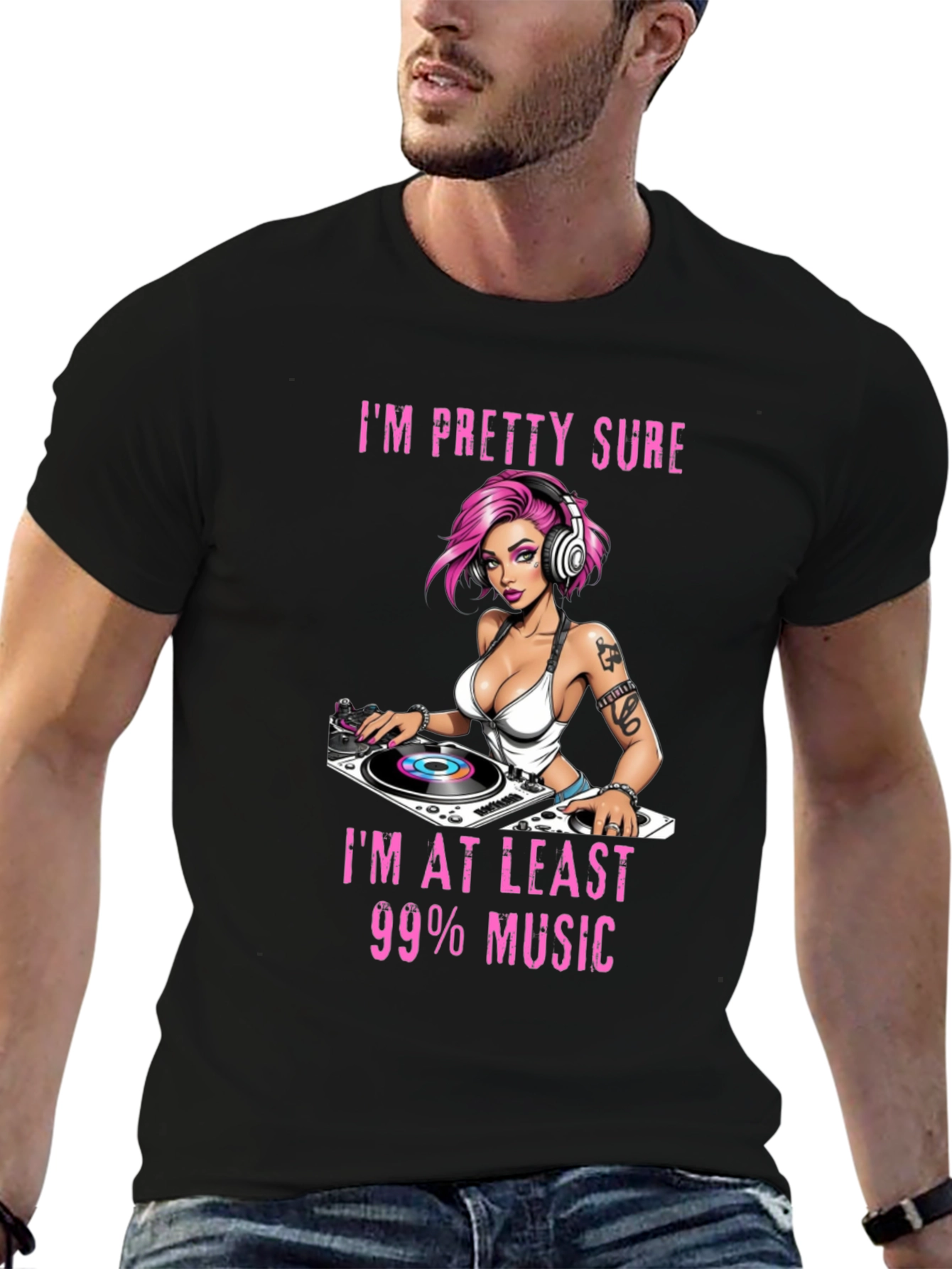 Im 99% Music Graphic Tee