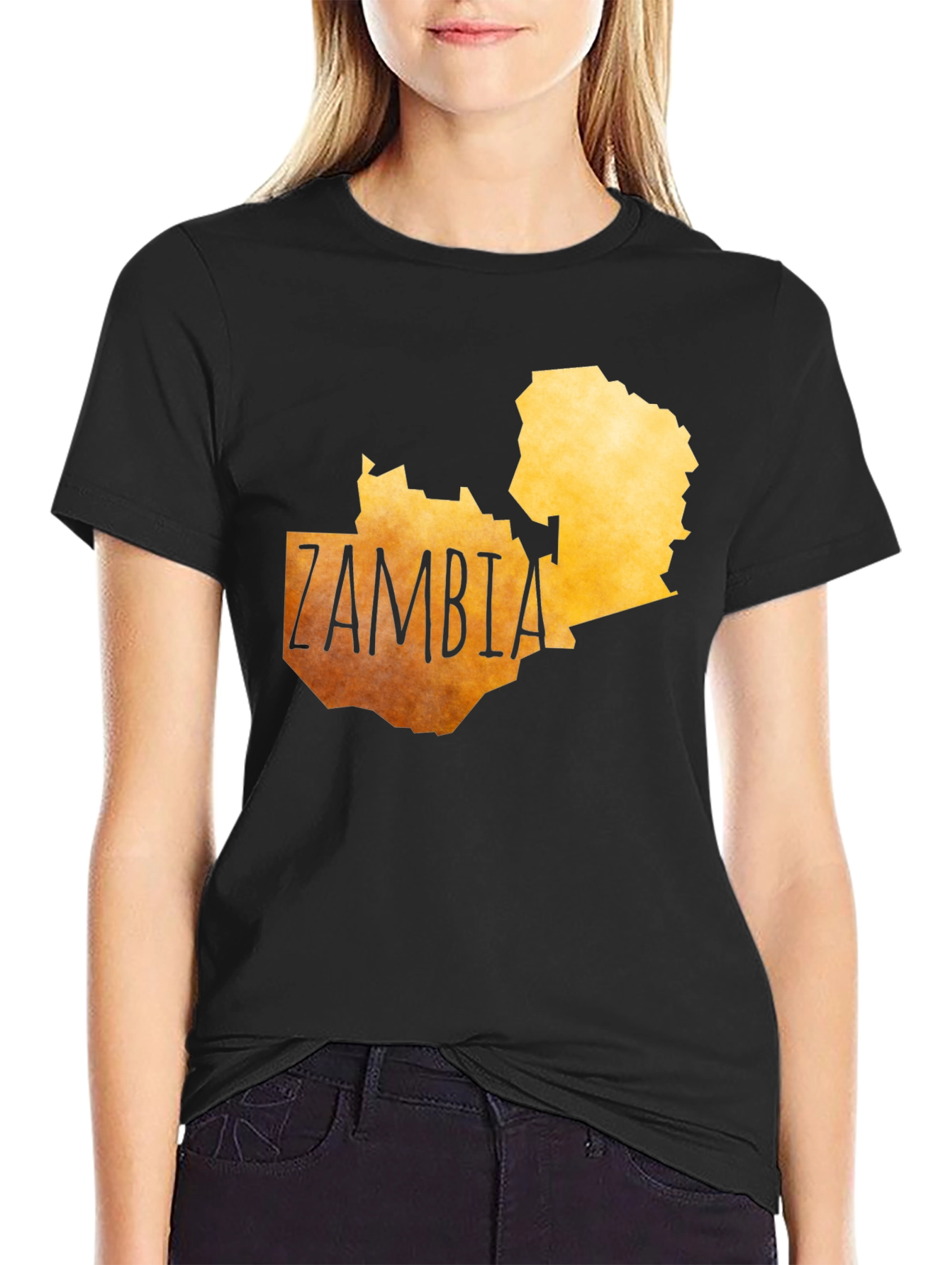 Zambia Map Graphic Tee - Country Pride T-Shirt
