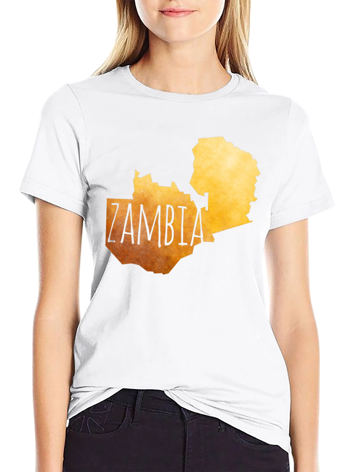 Zambia Map Graphic Tee - Country Pride T-Shirt