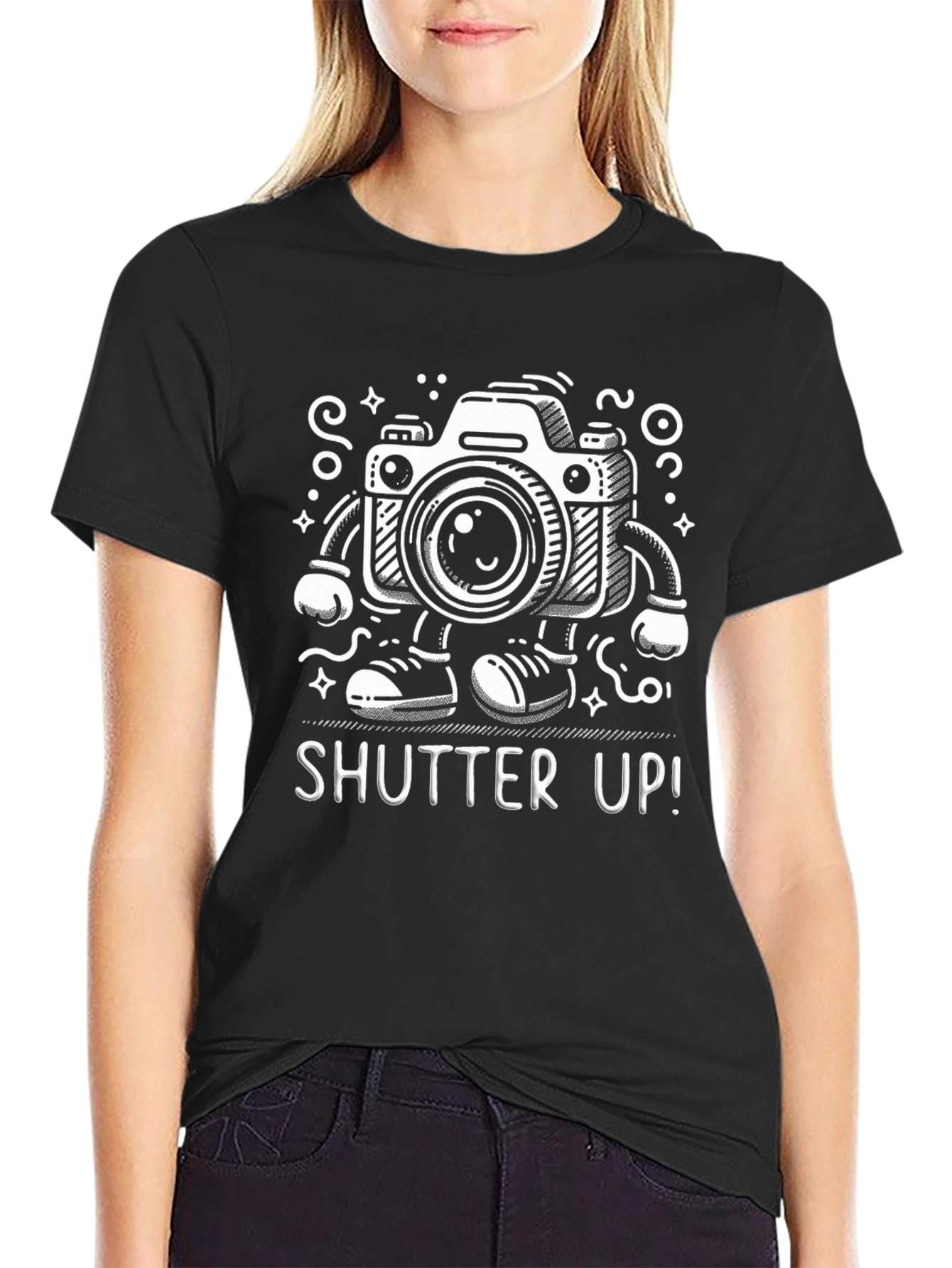 Funny Camera T-Shirt - Shutter Up!