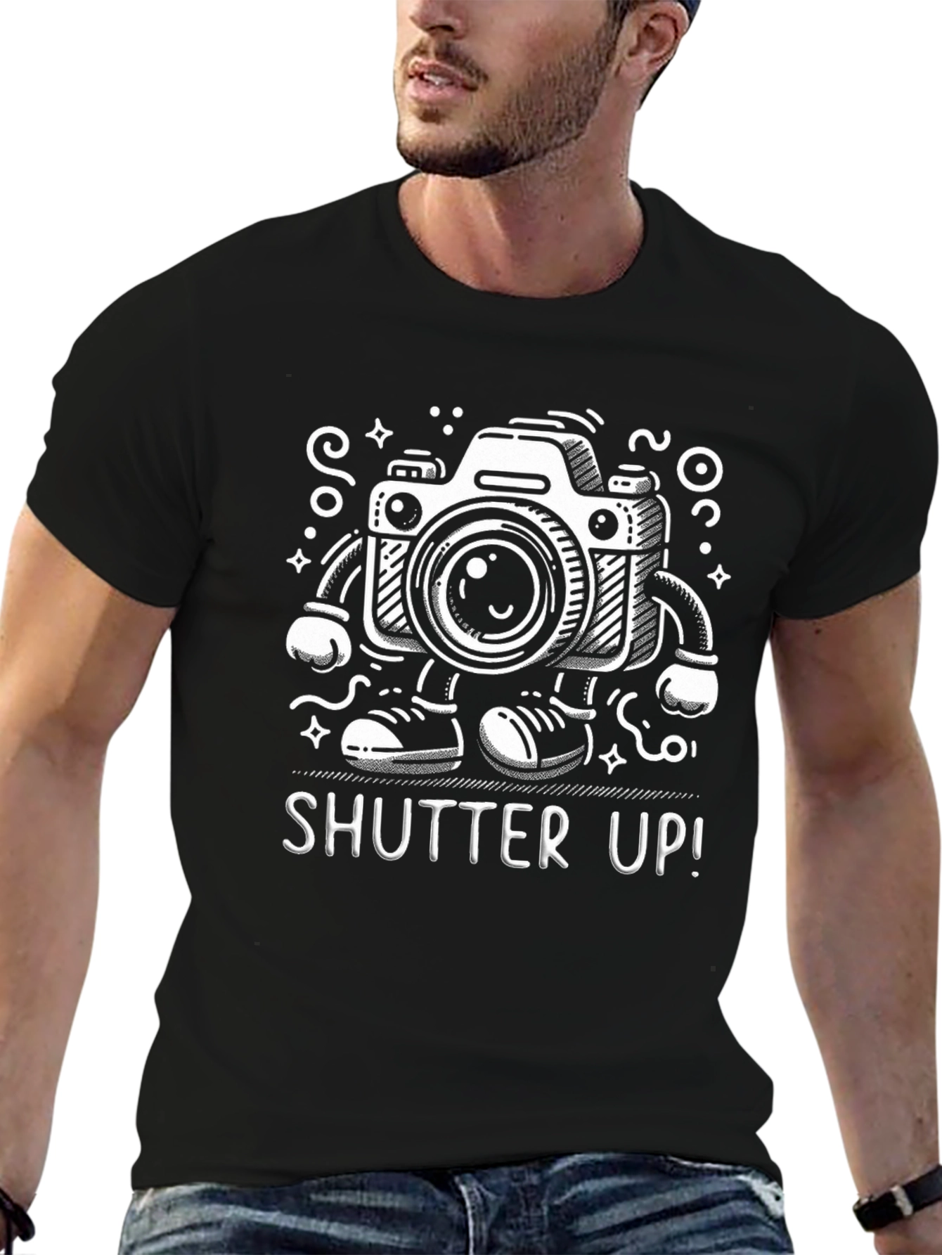 Funny Camera T-Shirt - Shutter Up!