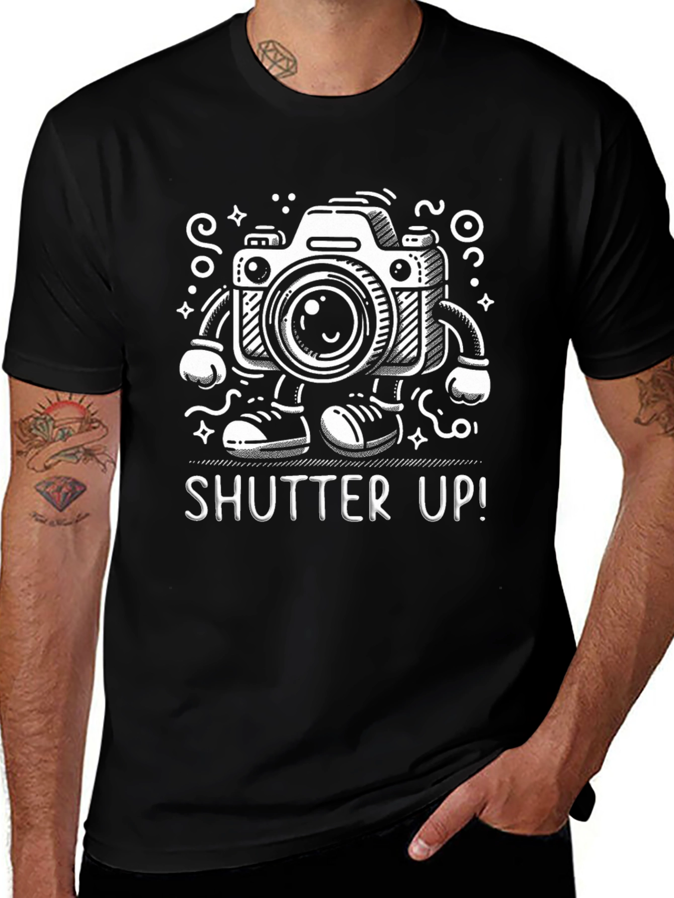 Funny Camera T-Shirt - Shutter Up!