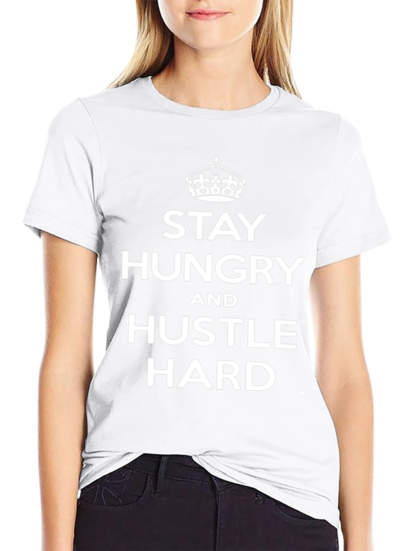 Stay Hungry Hustle Hard Graphic Tee